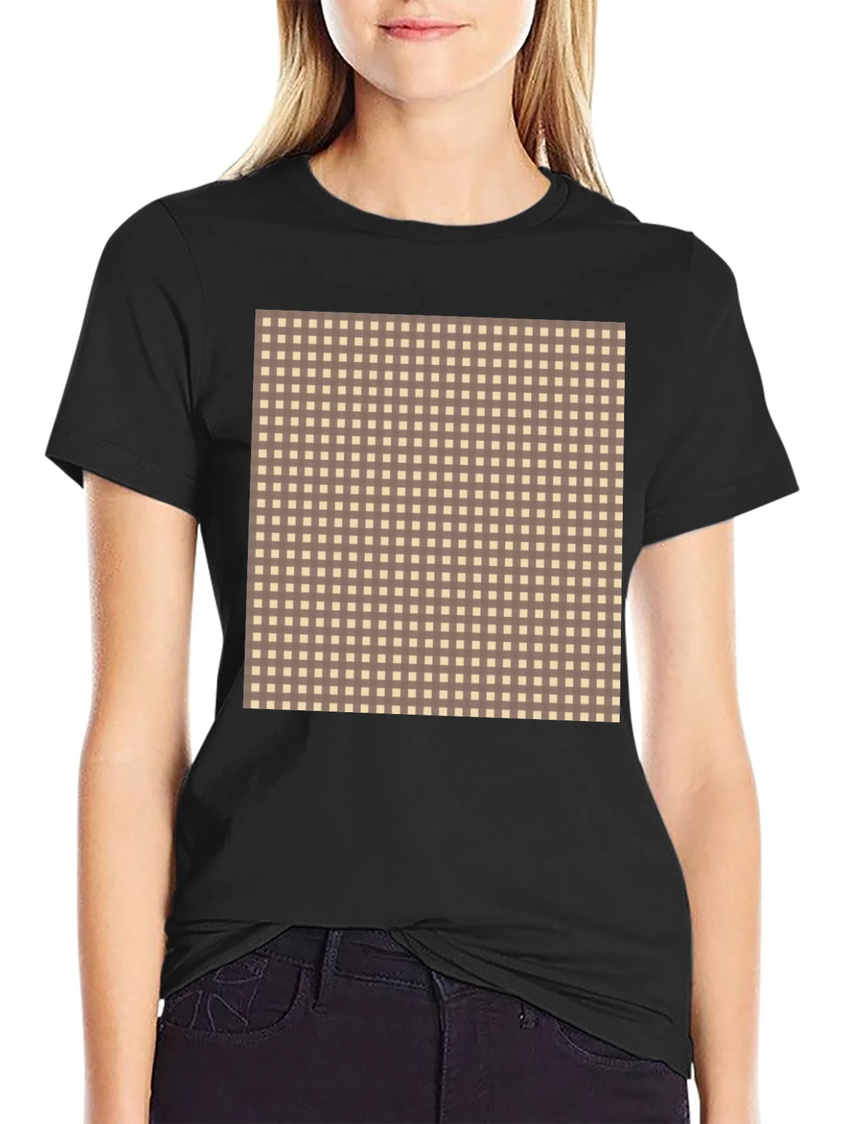 Checkered Patterned T-Shirt