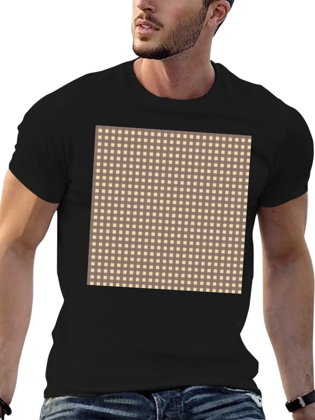 Checkered Patterned T-Shirt