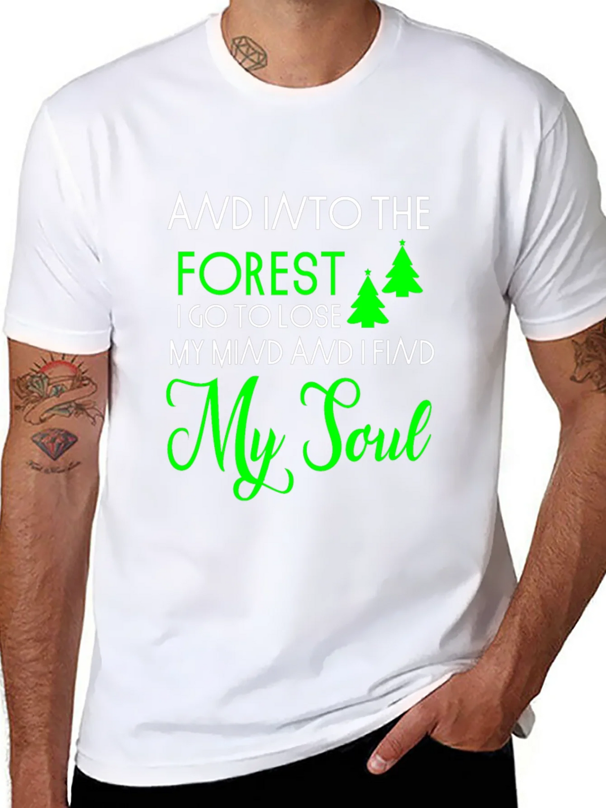 Forest & Soul Graphic Print Tee - Nature Lovers T-Shirt