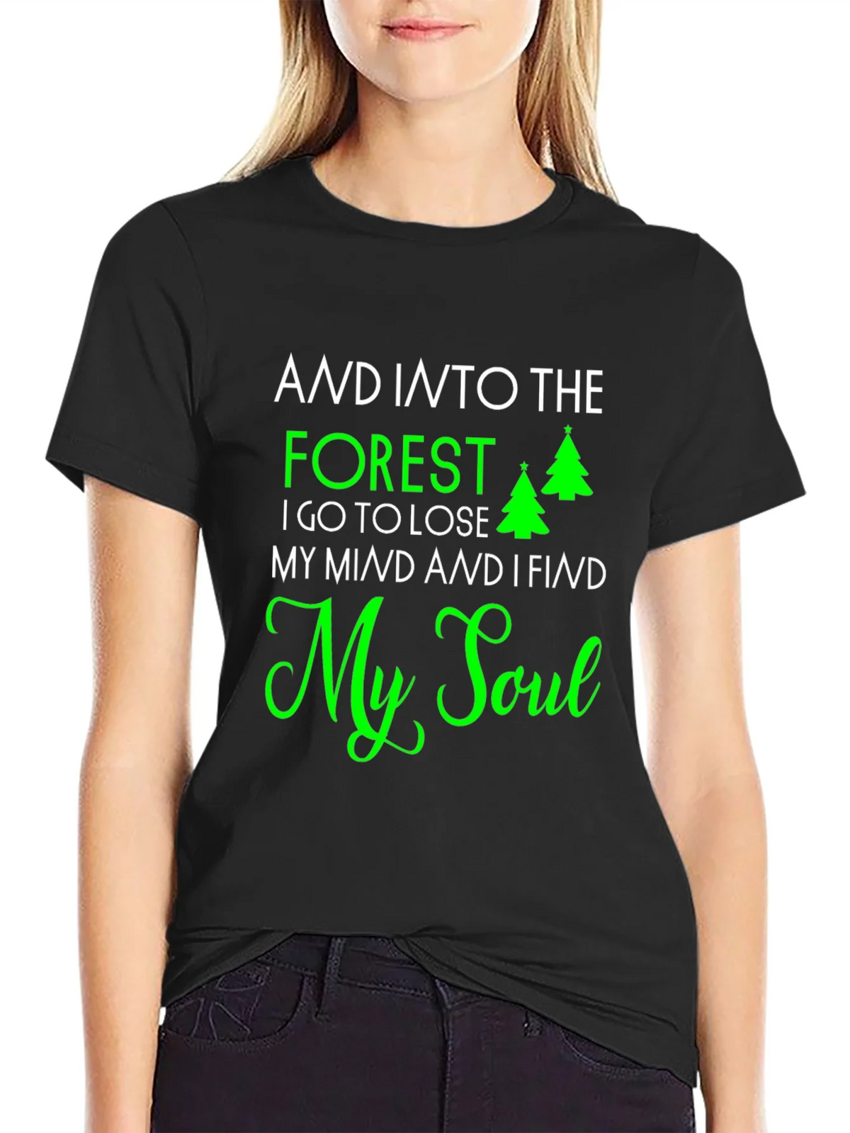 Forest & Soul Graphic Print Tee - Nature Lovers T-Shirt