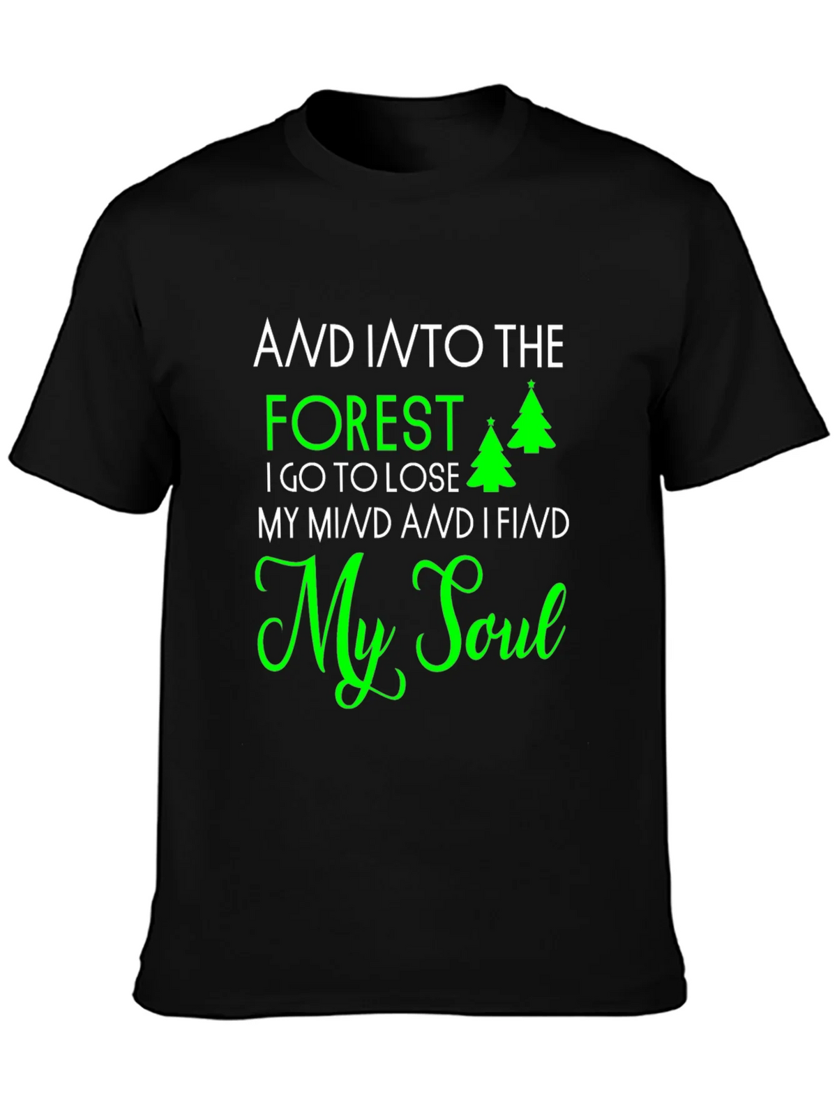 Forest & Soul Graphic Print Tee - Nature Lovers T-Shirt