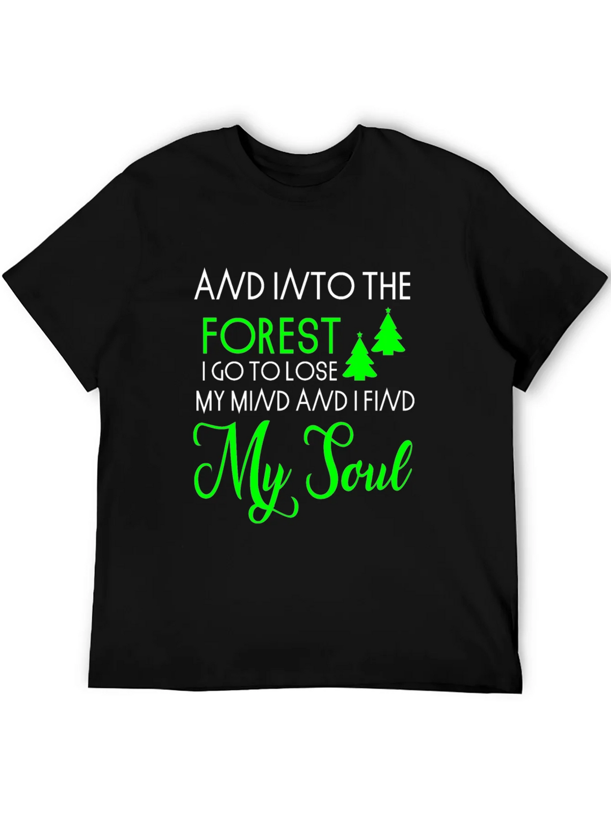 Forest & Soul Graphic Print Tee - Nature Lovers T-Shirt