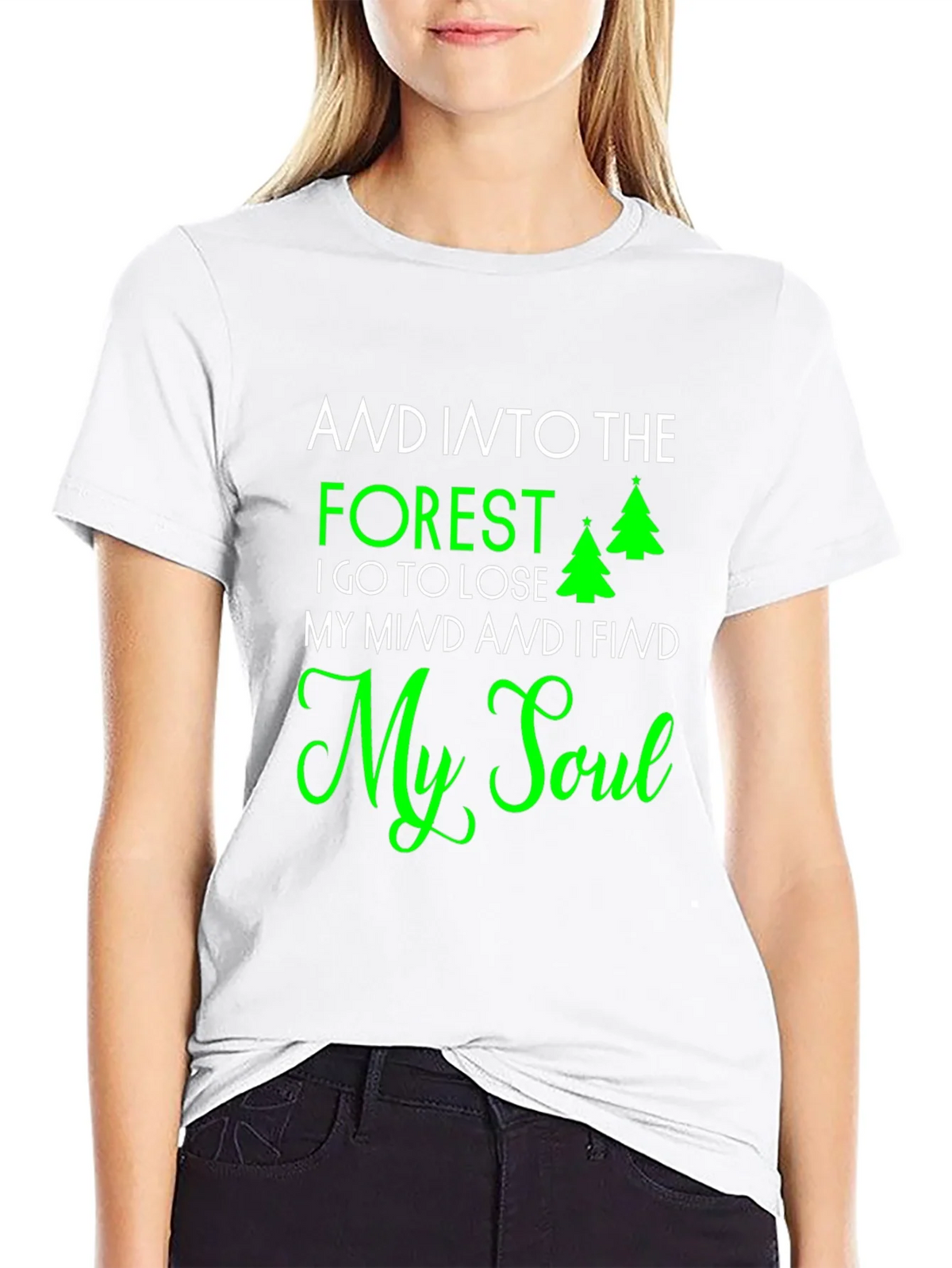 Forest & Soul Graphic Print Tee - Nature Lovers T-Shirt