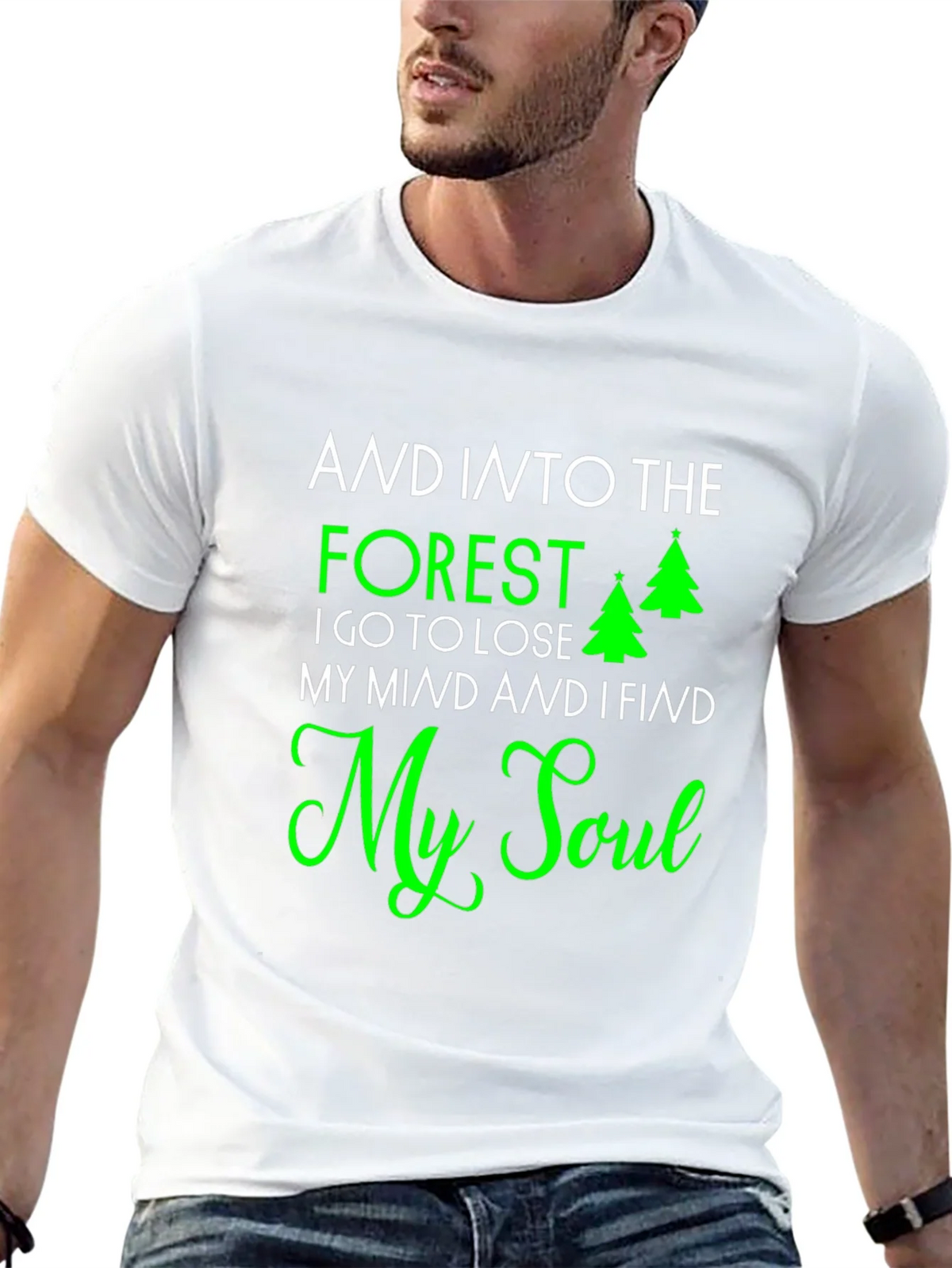 Forest & Soul Graphic Print Tee - Nature Lovers T-Shirt