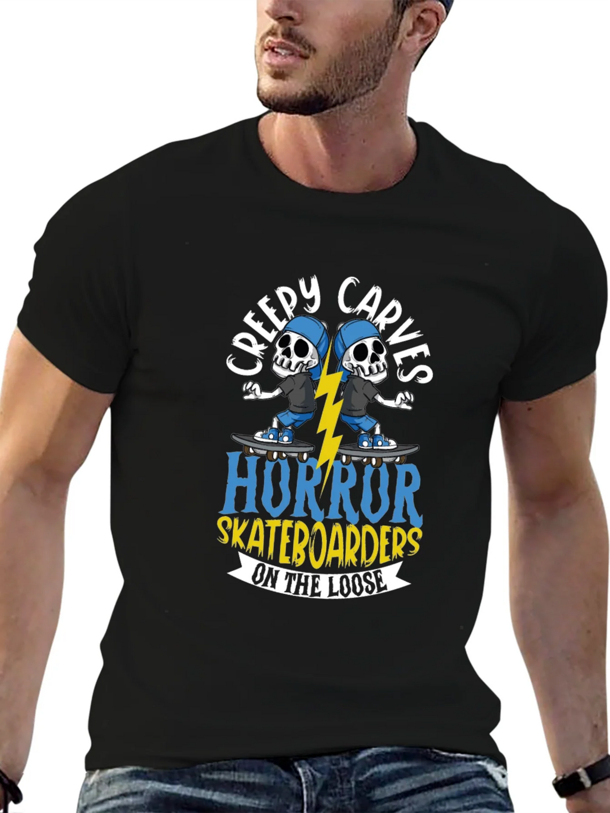 Creepy Carves Horror Skateboarders T-Shirt