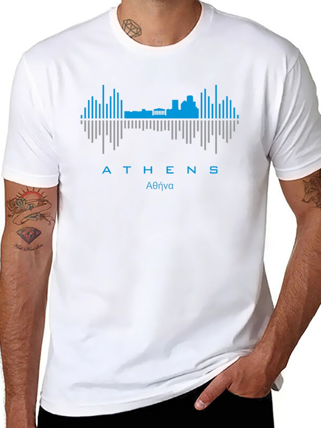Athens Skyline Graphic Tee