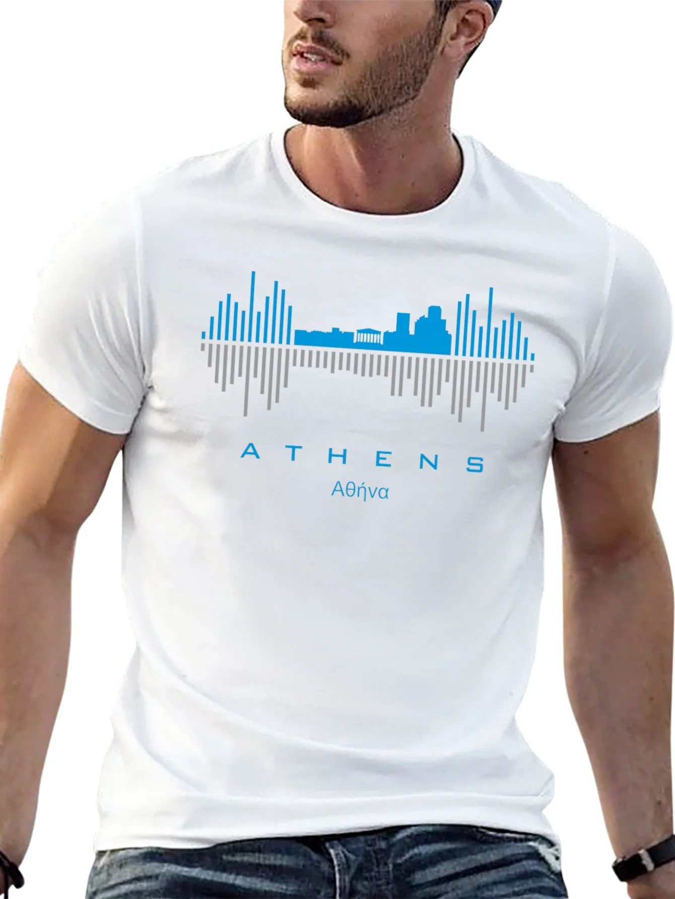 Athens Skyline Graphic Tee