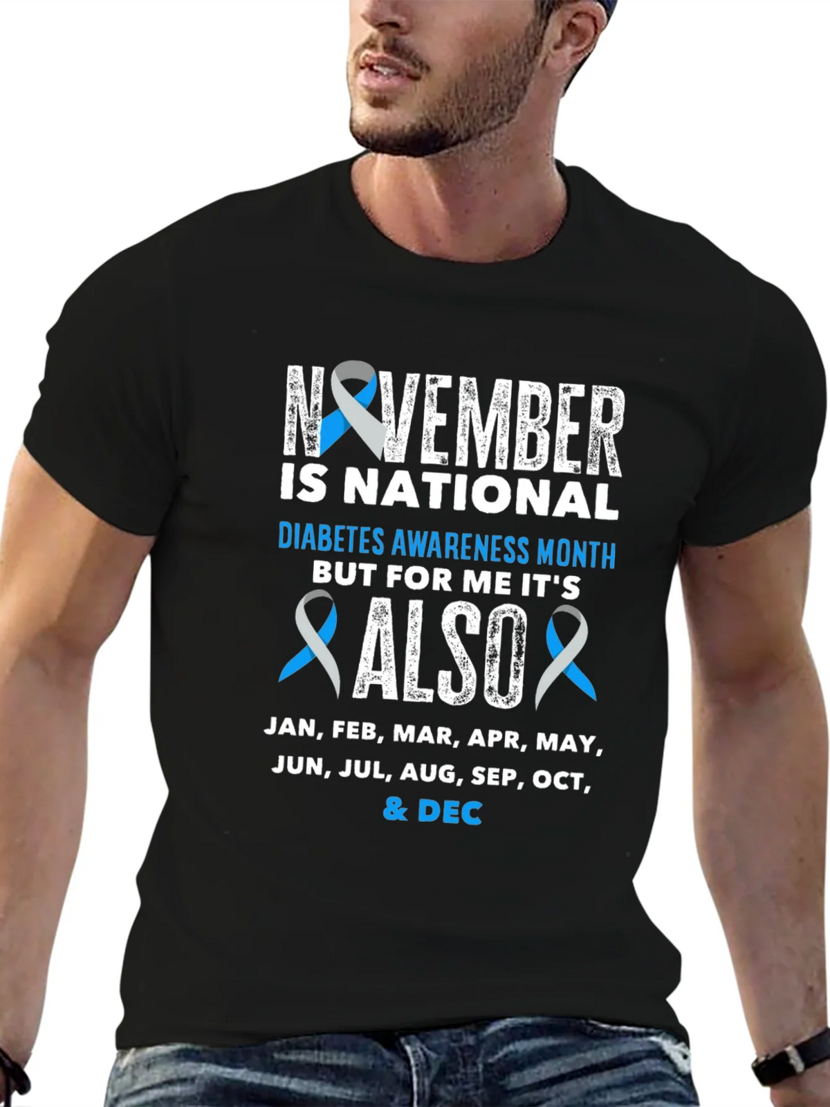 Diabetes Awareness All Year T-Shirt
