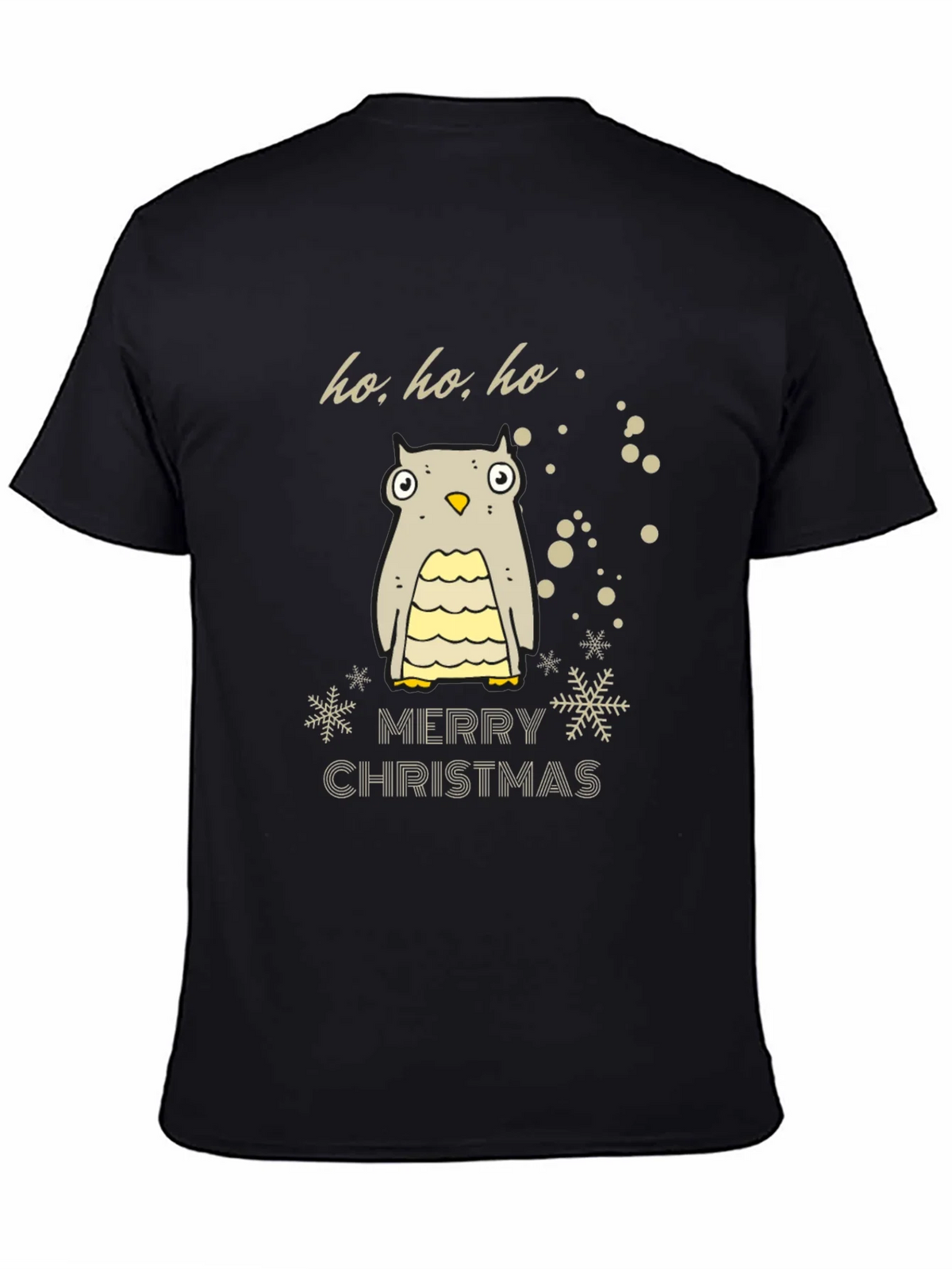 Festive Owl Merry Christmas Holiday T-Shirt