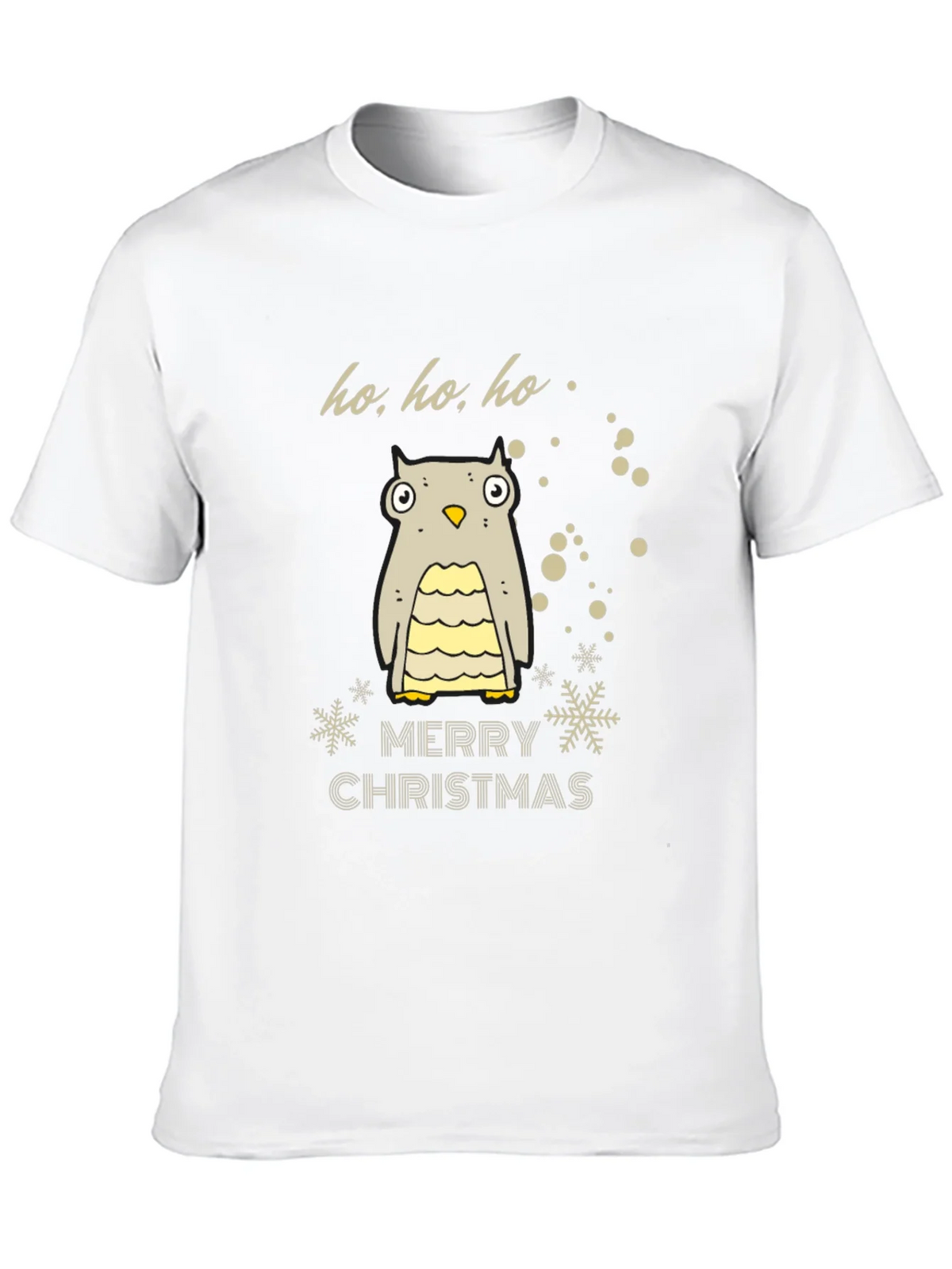 Festive Owl Merry Christmas Holiday T-Shirt
