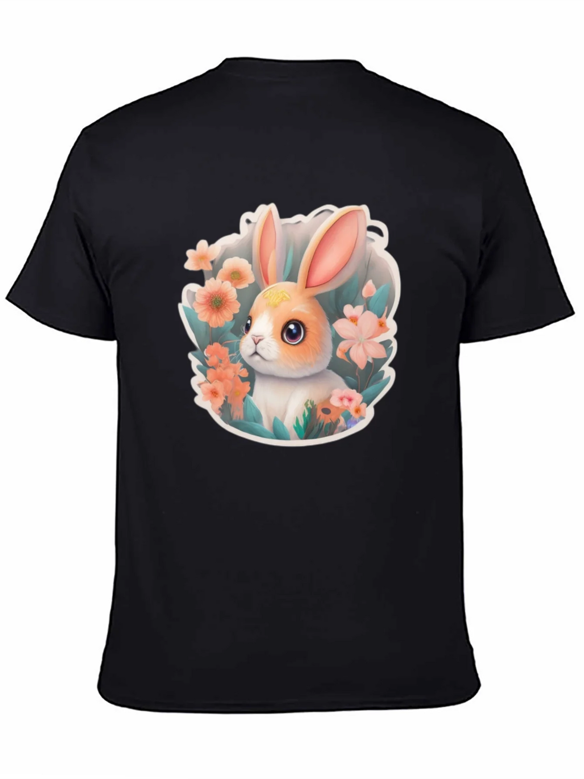 Cute Easter Bunny Floral T-Shirt