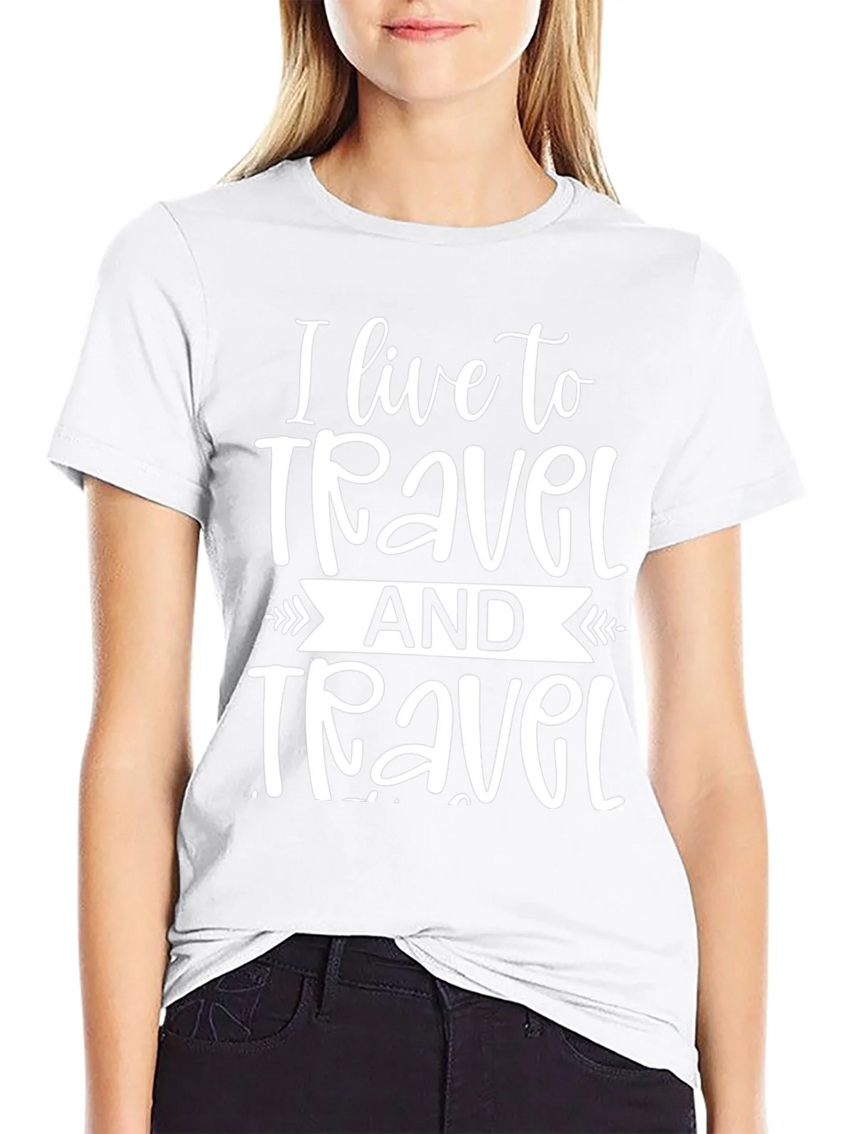 I Live to Travel Graphic T-Shirt