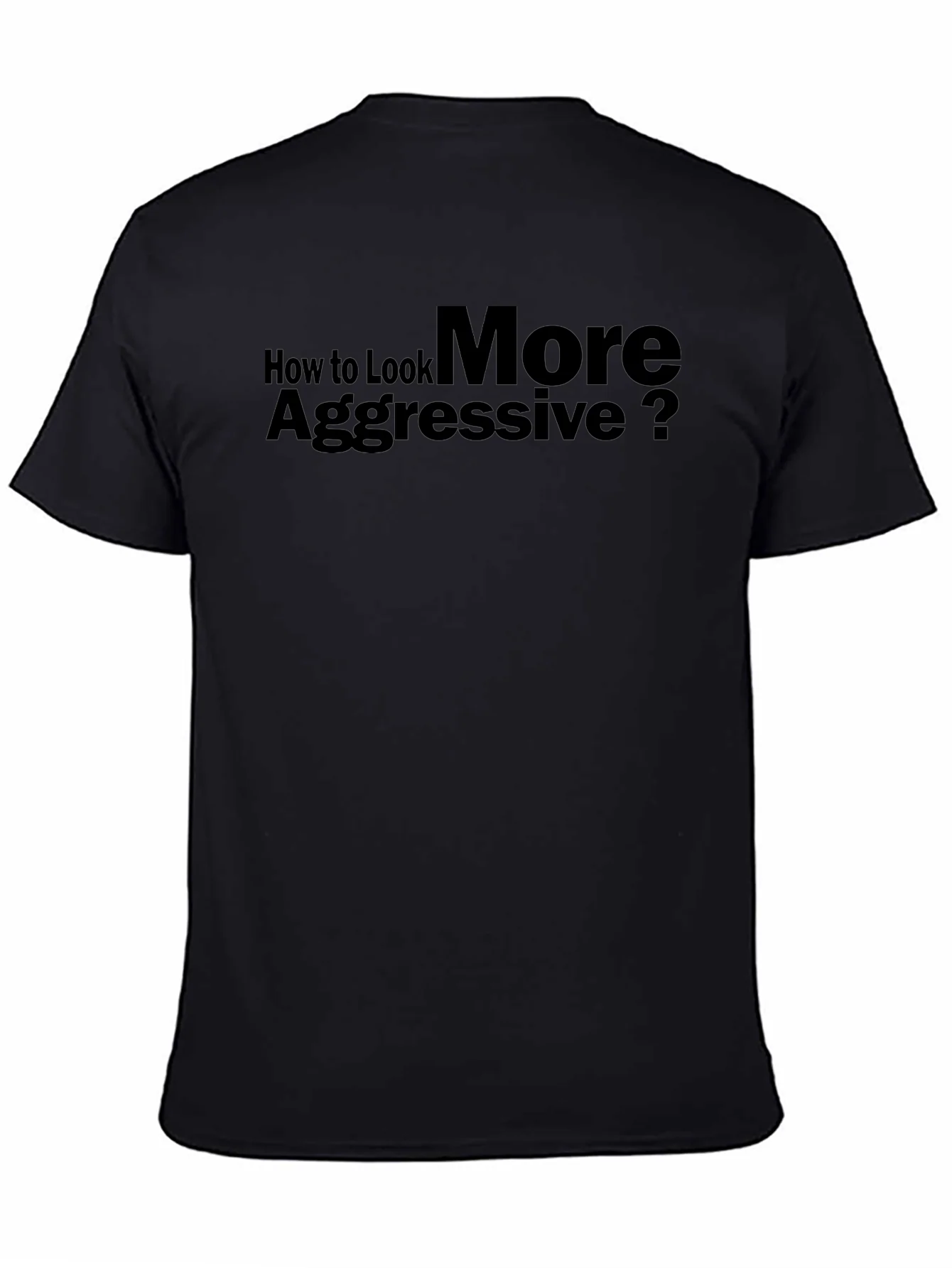 Aggressive Look T-Shirt: Bold Statement Tee