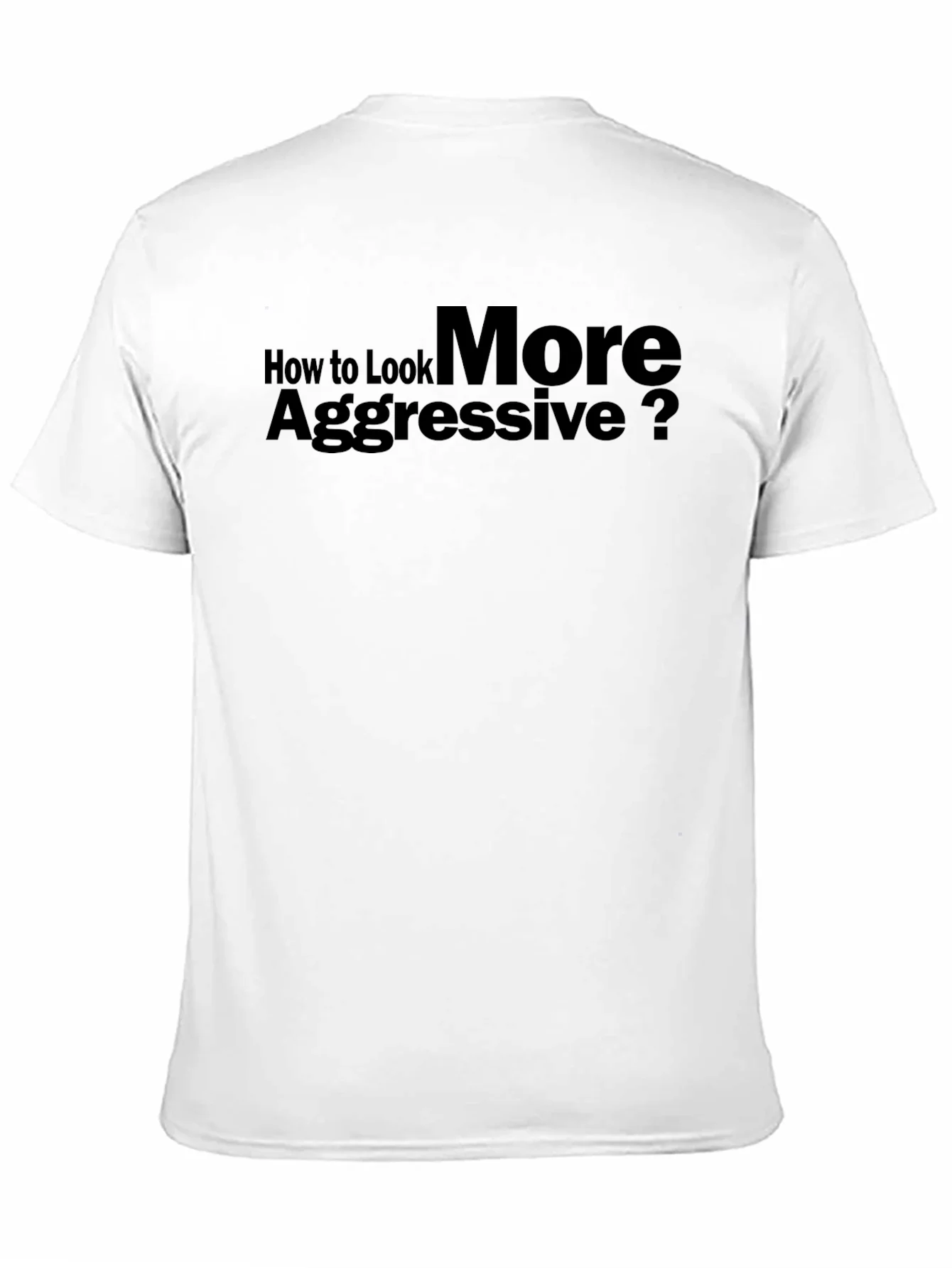 Aggressive Look T-Shirt: Bold Statement Tee