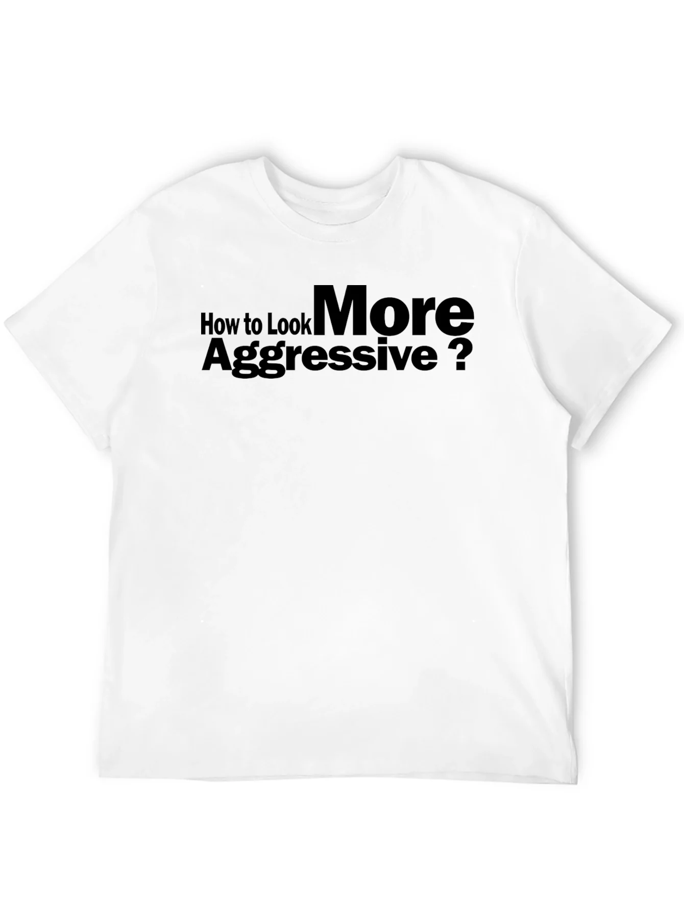 Aggressive Look T-Shirt: Bold Statement Tee