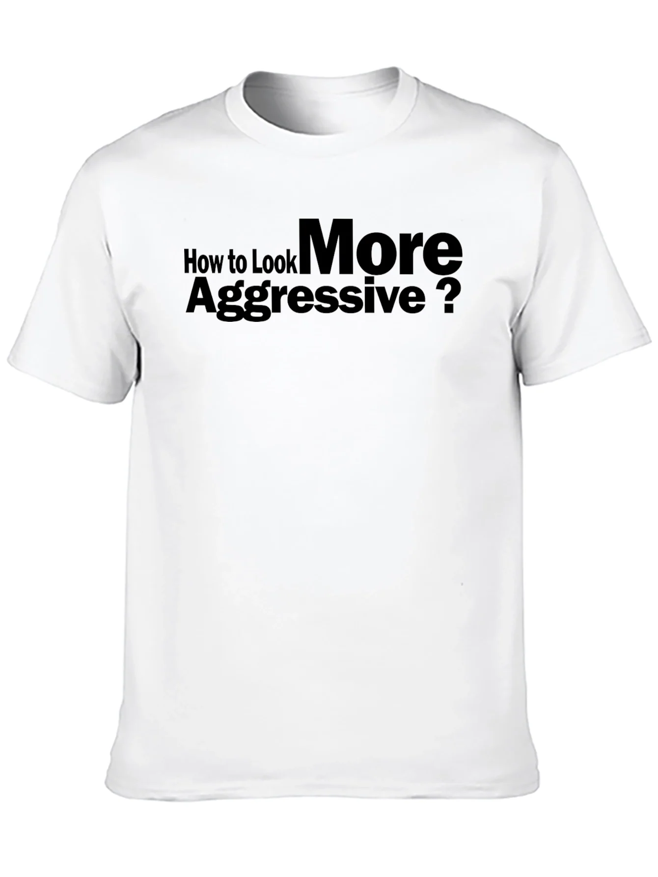 Aggressive Look T-Shirt: Bold Statement Tee