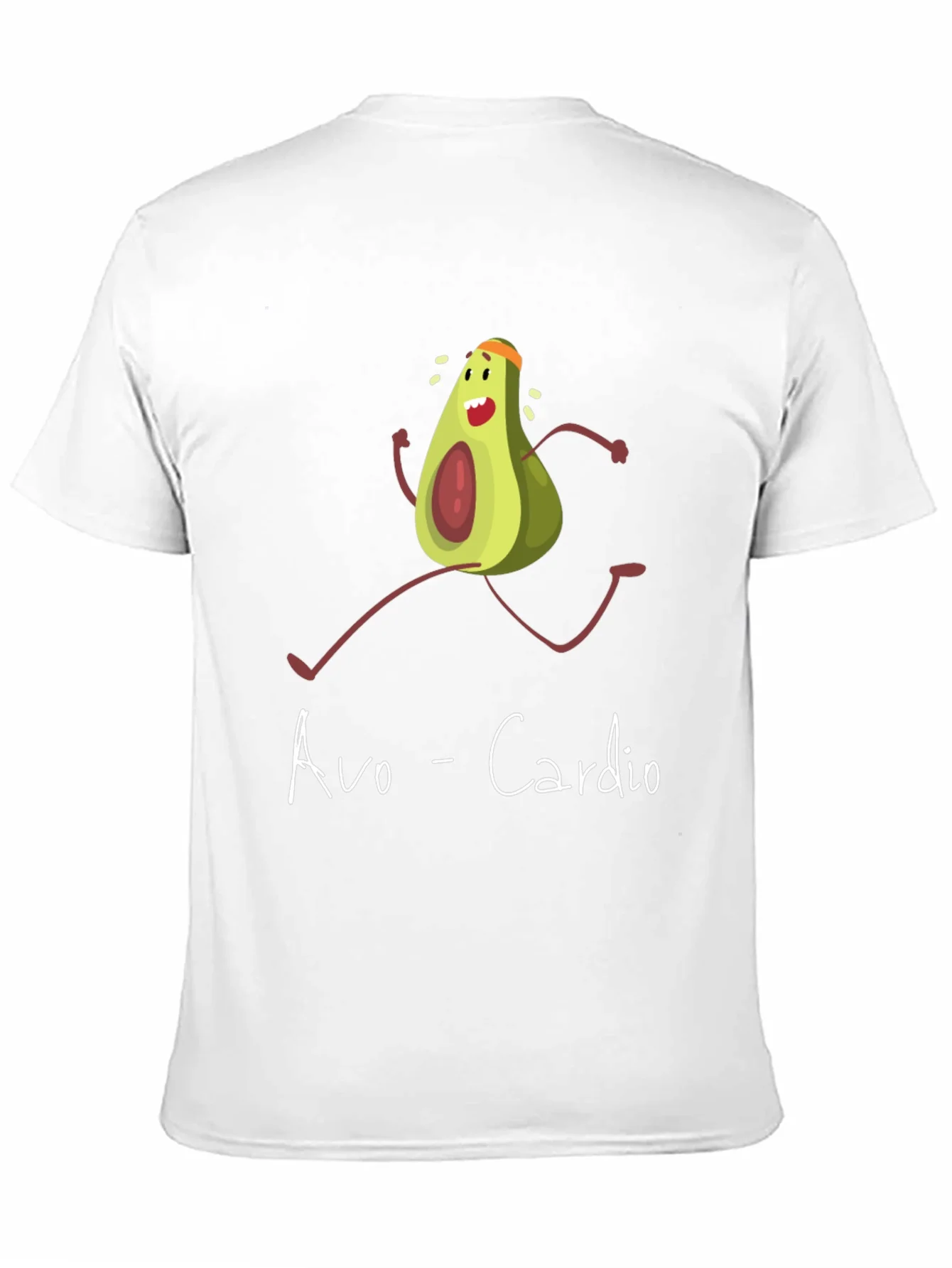 Avo-Cardio Graphic Tee - Funny Avocado Running T-Shirt