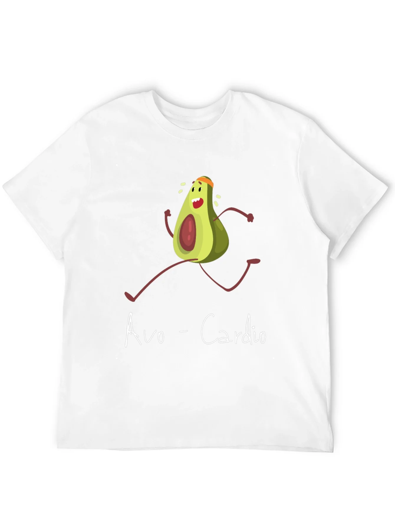 Avo-Cardio Graphic Tee - Funny Avocado Running T-Shirt