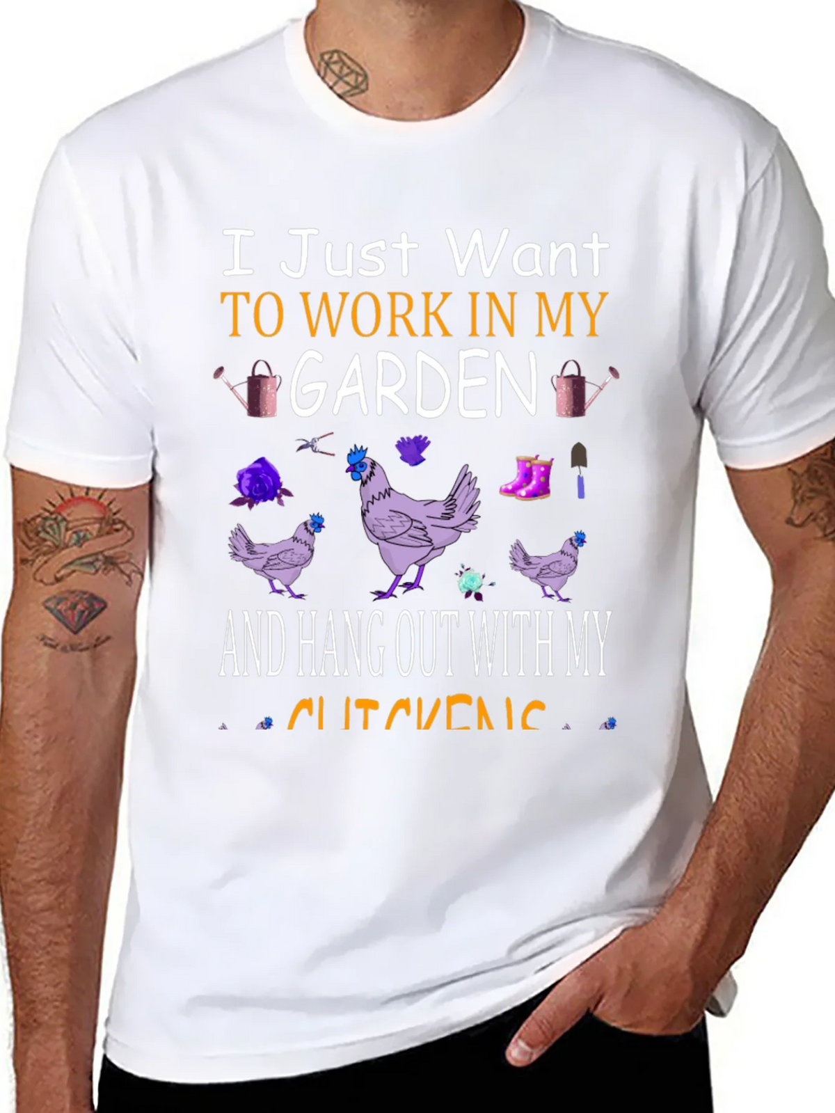 Garden & Chickens T-Shirt: Work in My Garden Tee