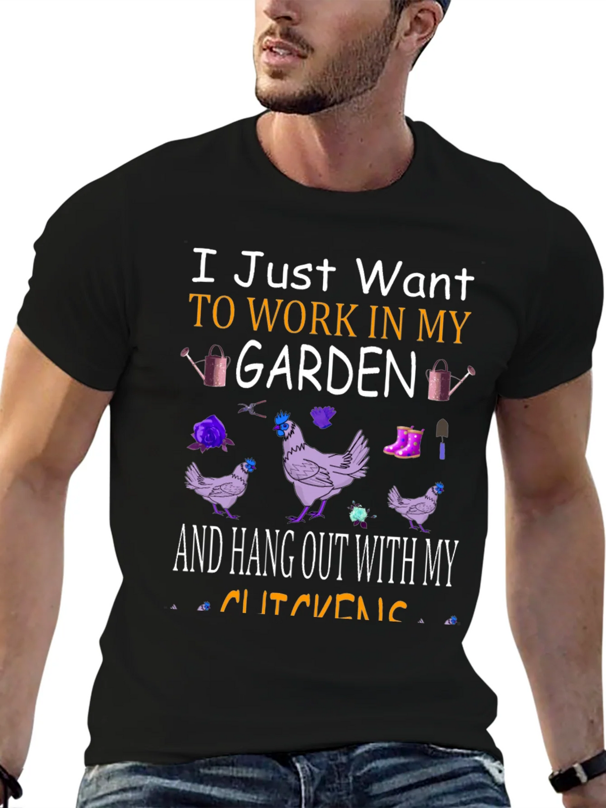 Garden & Chickens T-Shirt: Work in My Garden Tee