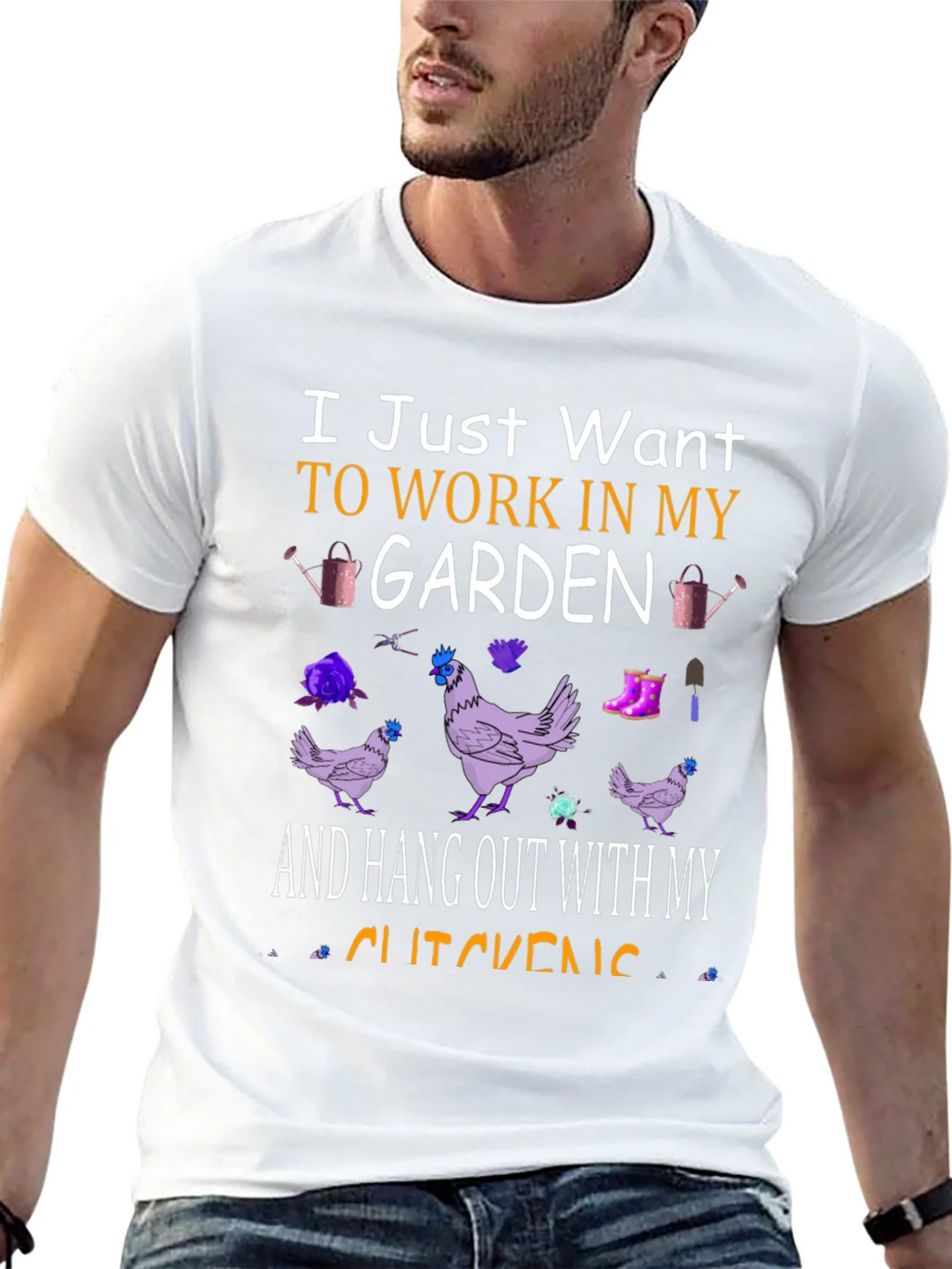 Garden & Chickens T-Shirt: Work in My Garden Tee