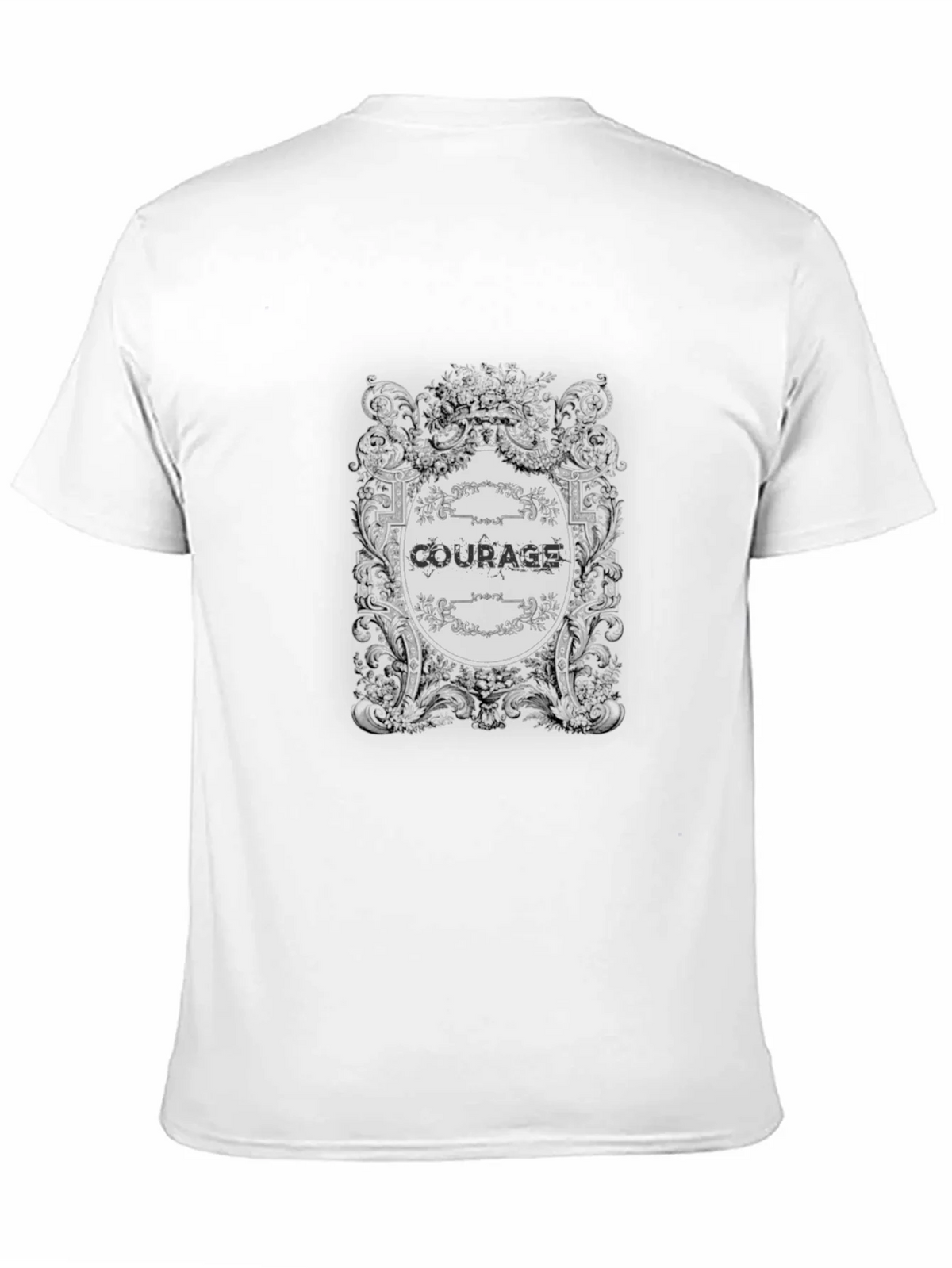 Courage Vintage Graphic Black T-Shirt
