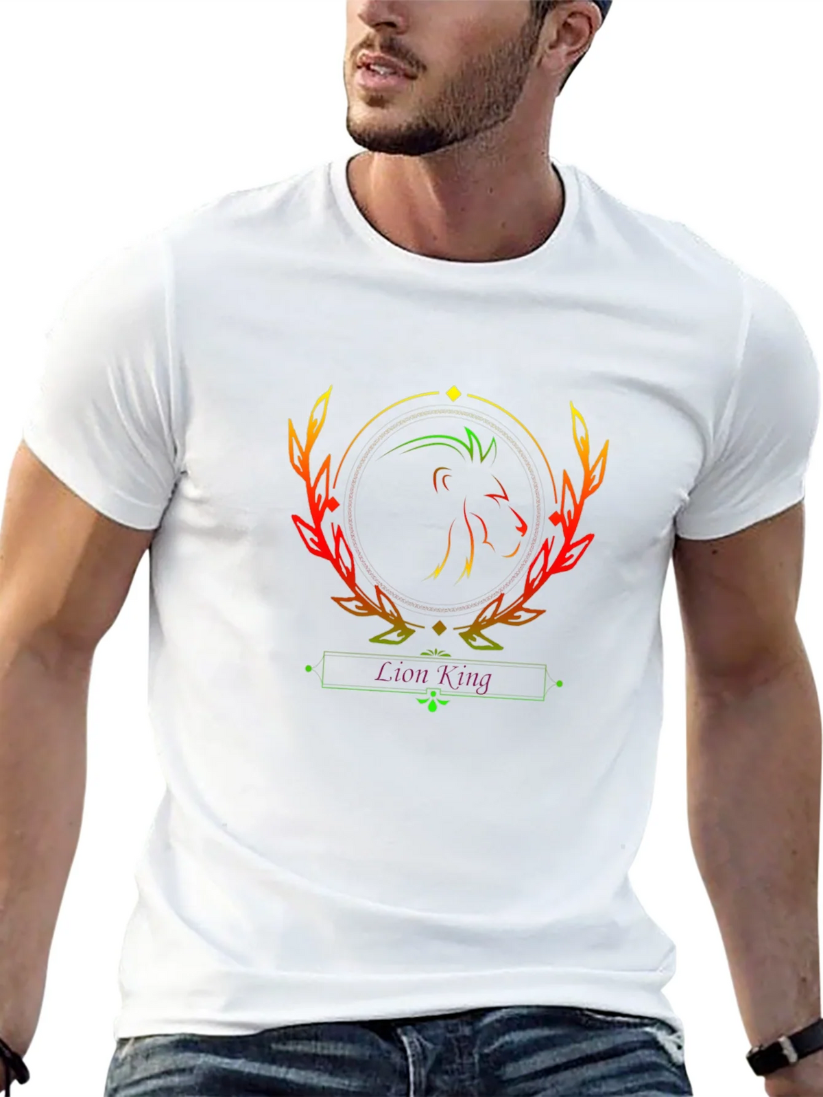 Lion King Graphic Tee - Black Cotton T-Shirt
