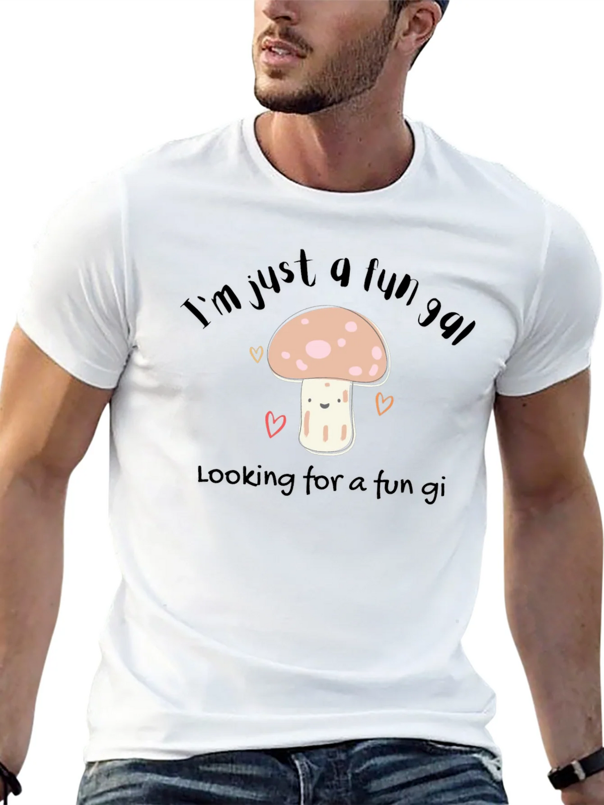 Fun Gal Mushroom Graphic T-Shirt - Soft Cotton Tee