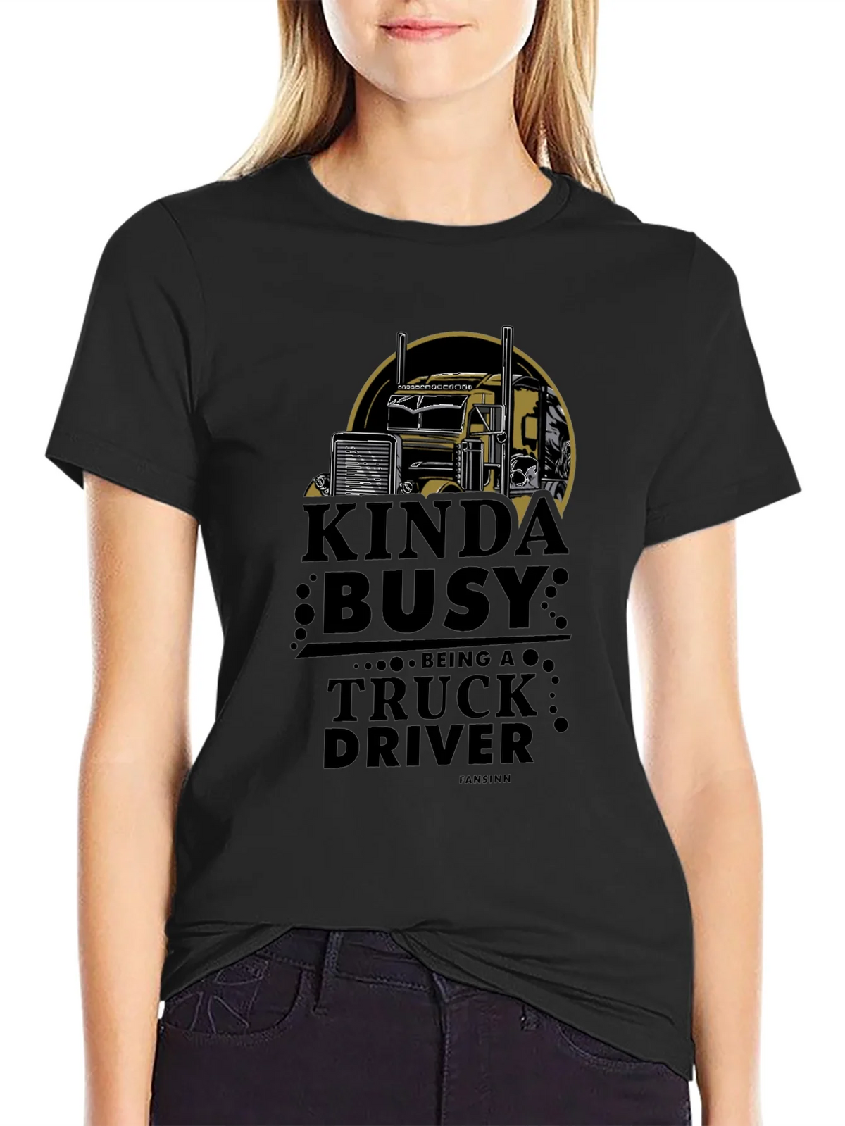 Kinda Busy Truck Driver Graphic T-Shirt