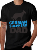 German Shepherd Dad Black T-Shirt