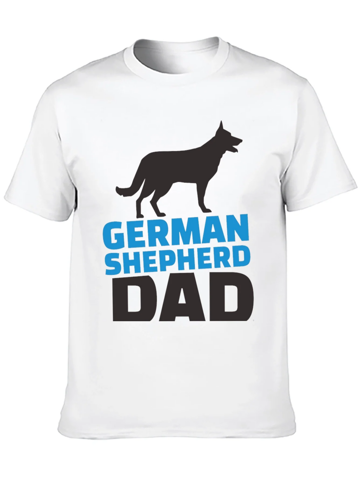 German Shepherd Dad Black T-Shirt