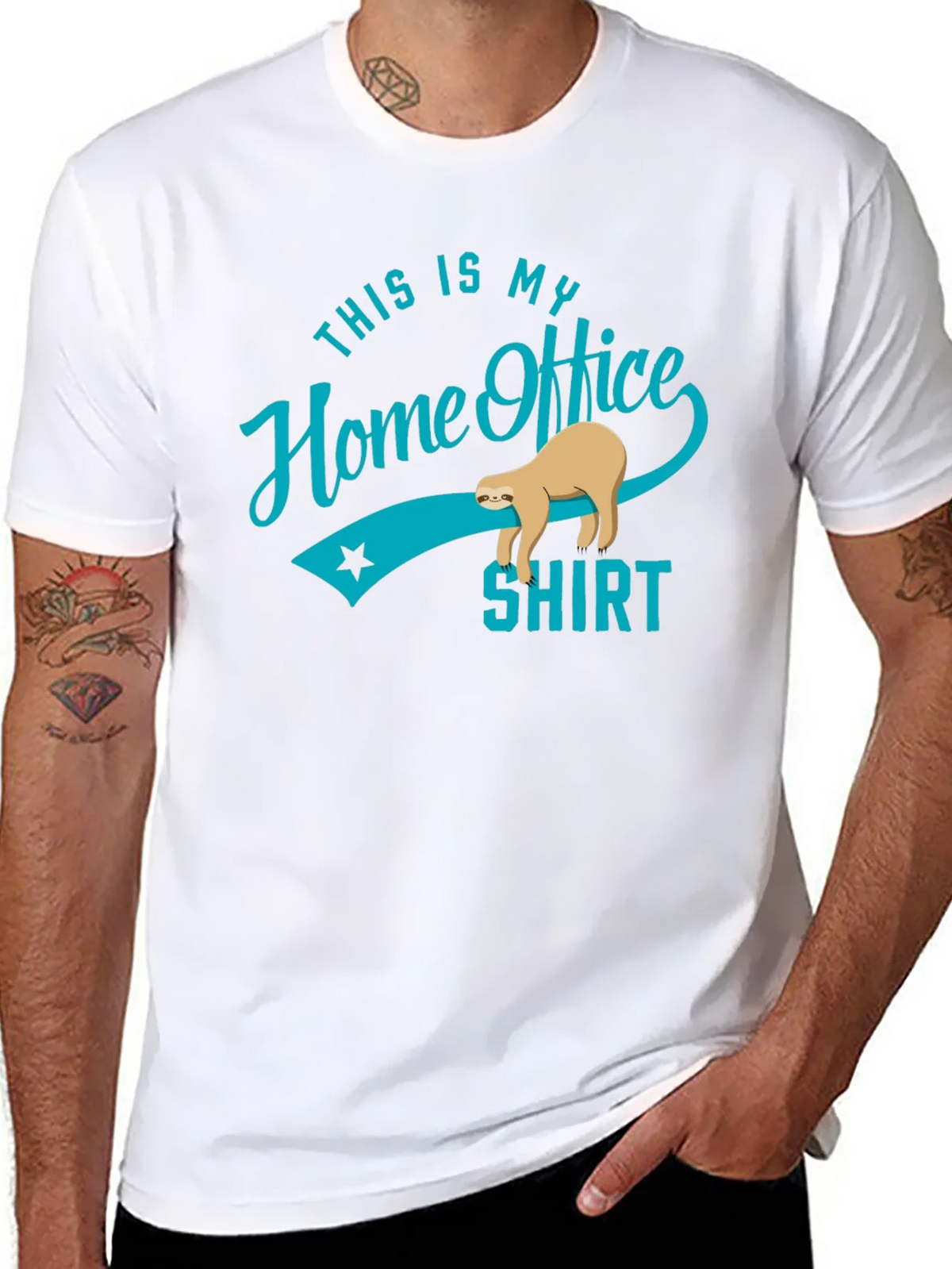 Home Office Sloth T-Shirt - Funny Work From Home Tee