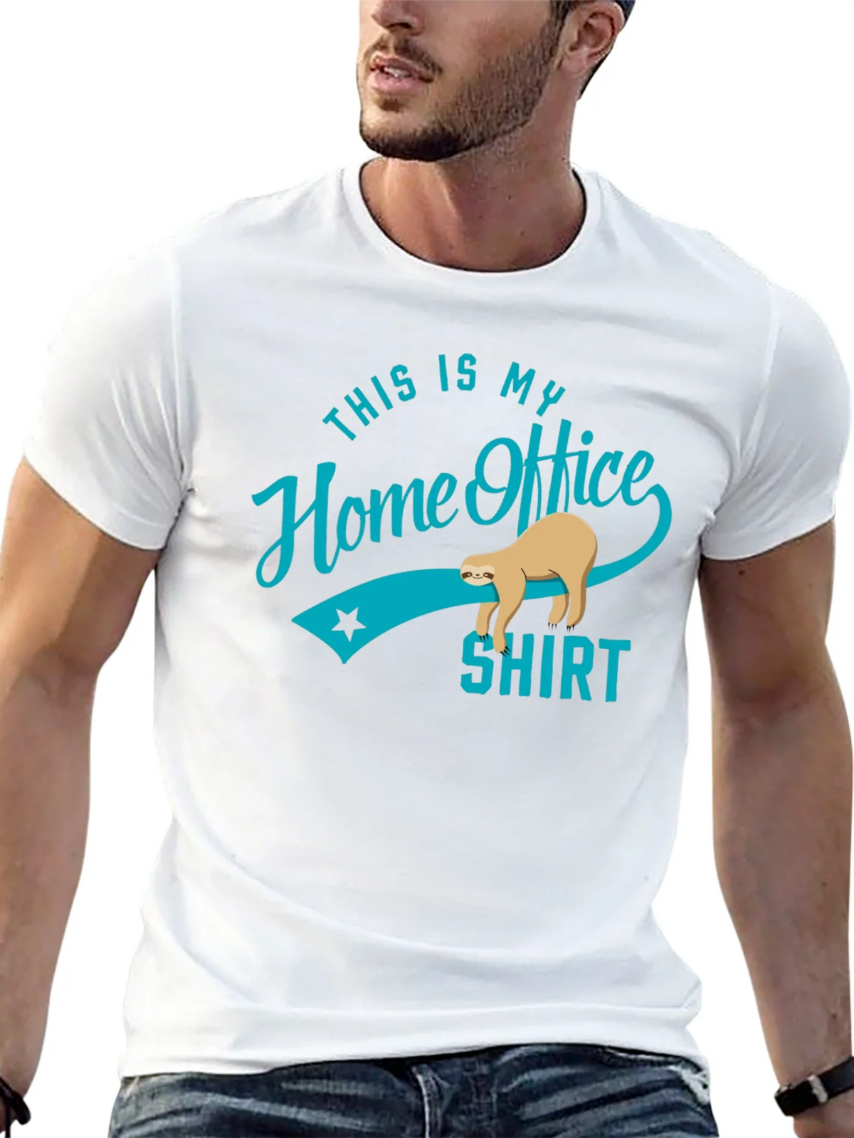 Home Office Sloth T-Shirt - Funny Work From Home Tee