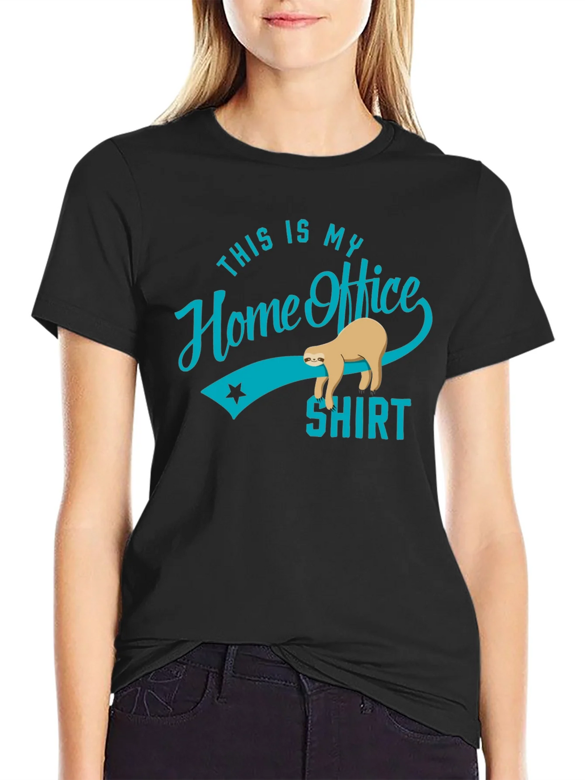 Home Office Sloth T-Shirt - Funny Work From Home Tee
