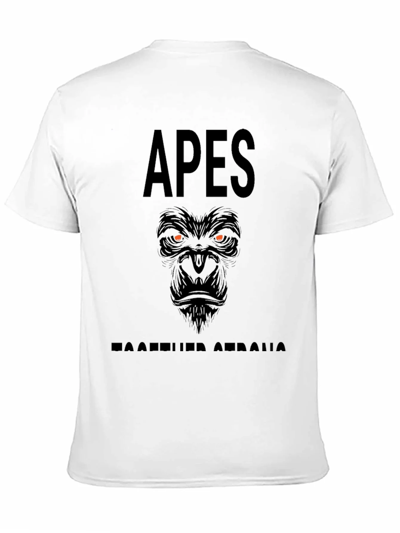 Apes Together Strong Graphic Tee - Black Crew Neck