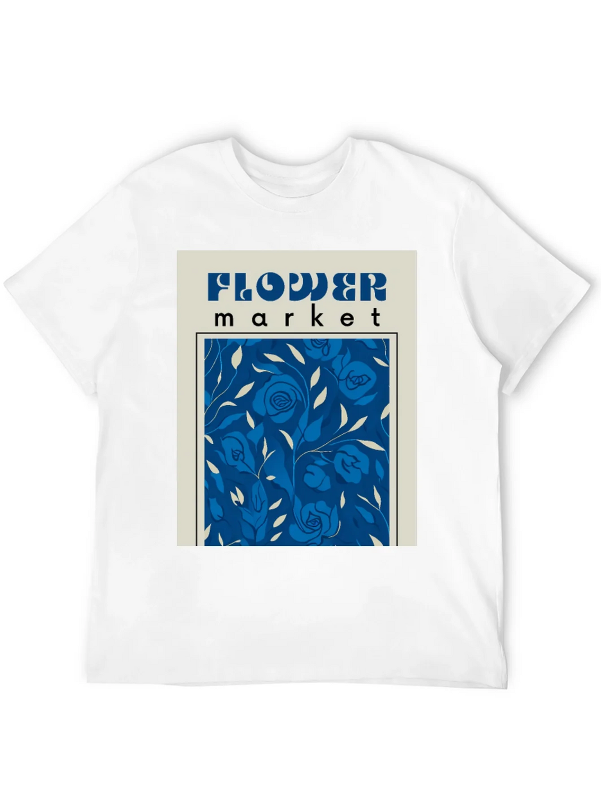Flower Market Graphic Tee - Retro Floral Design