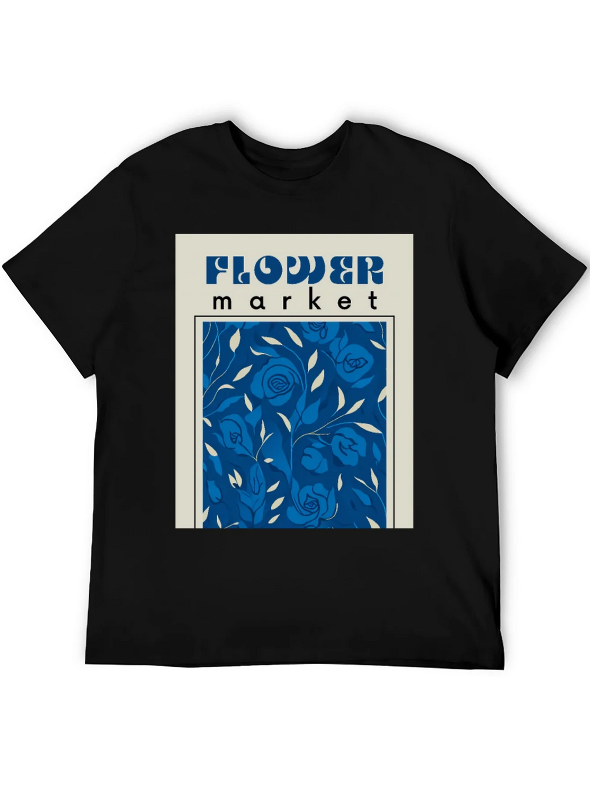 Flower Market Graphic Tee - Retro Floral Design