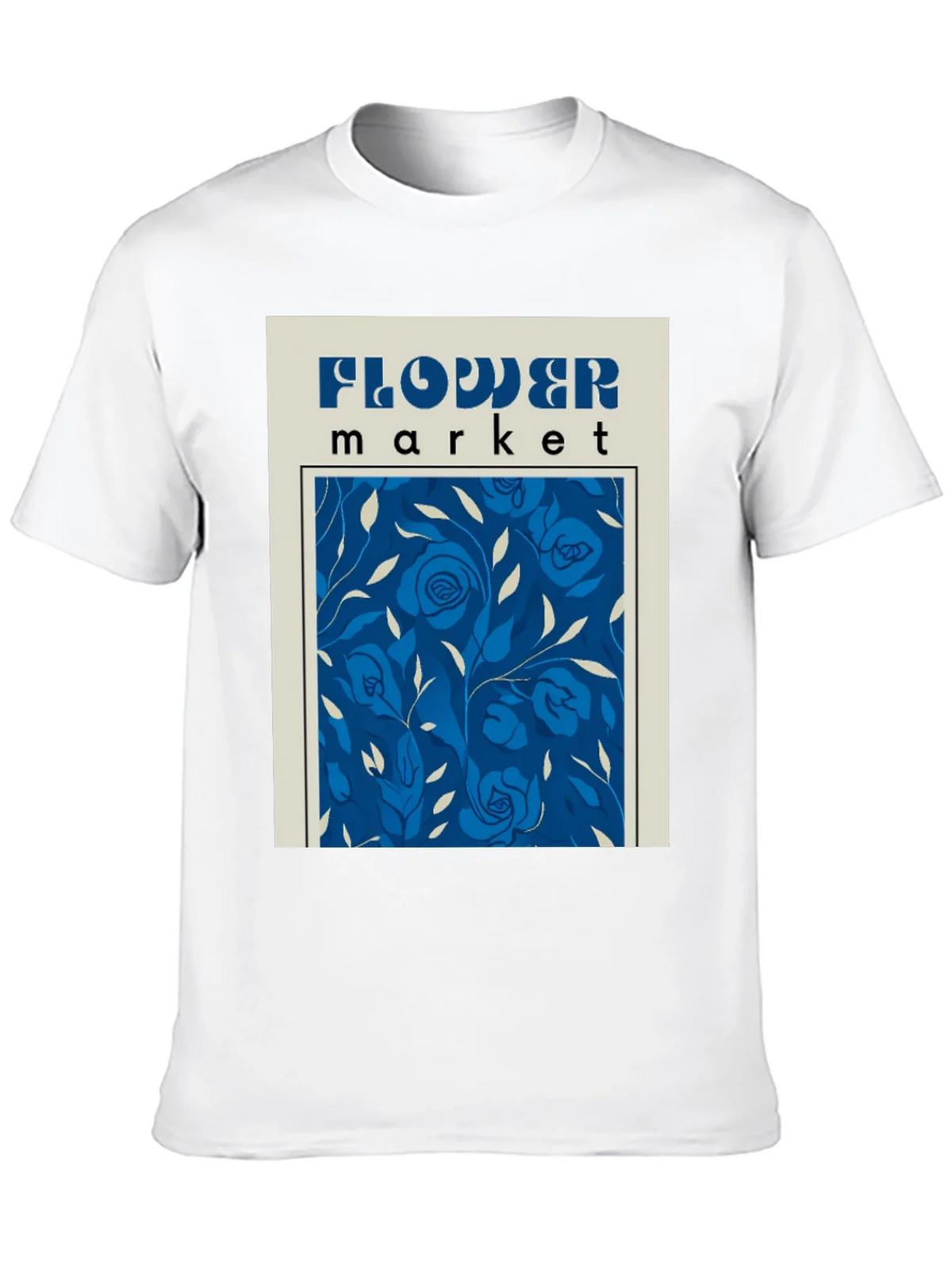 Flower Market Graphic Tee - Retro Floral Design