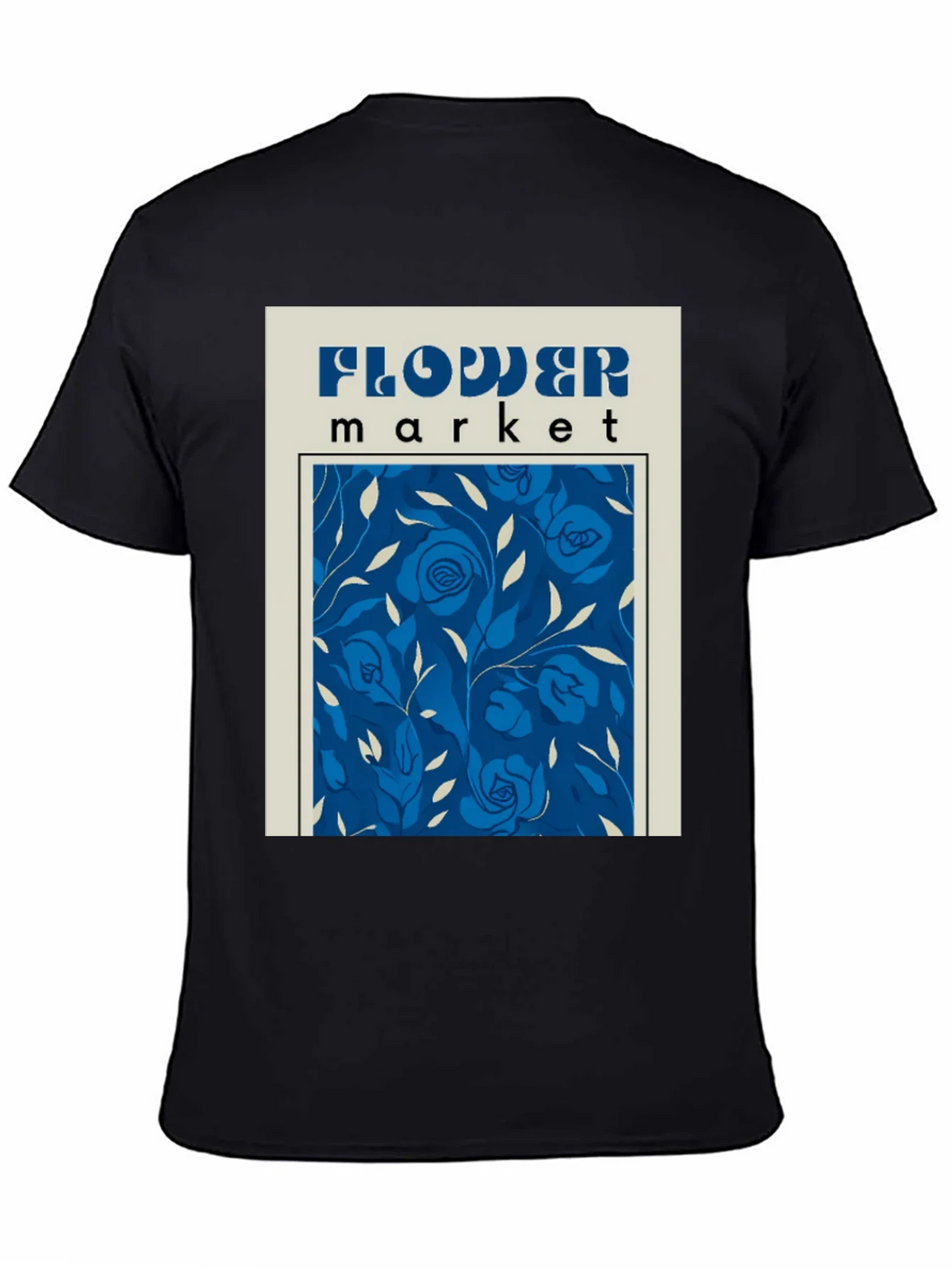 Flower Market Graphic Tee - Retro Floral Design