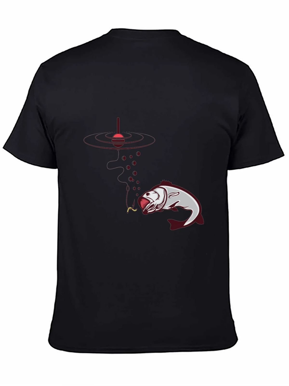 Fishing Graphic Black T-Shirt - Anglers Delight