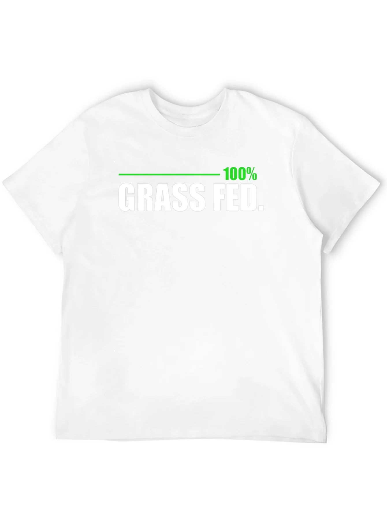 100% Grass Fed Black T-Shirt - Organic Funny