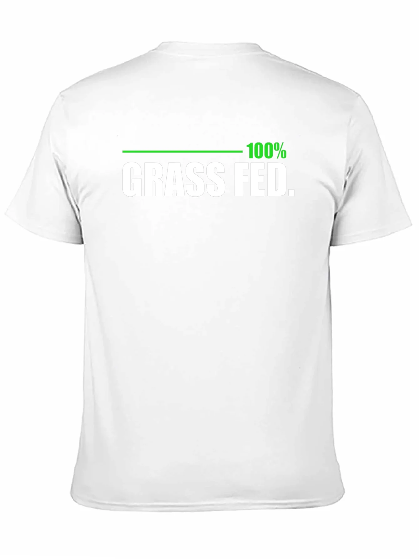 100% Grass Fed Black T-Shirt - Organic Funny
