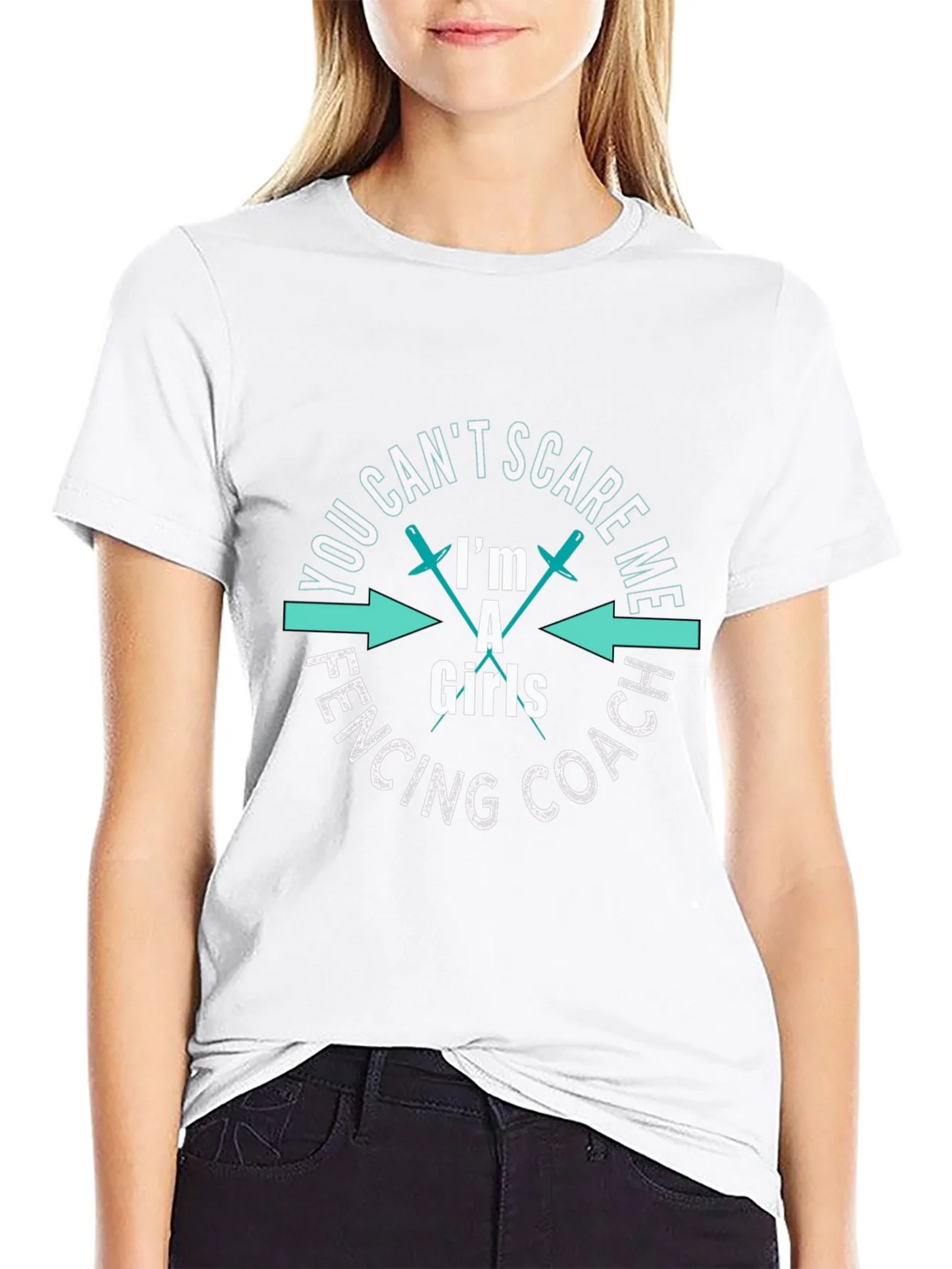 Funny Fencing Coach Girls T-Shirt