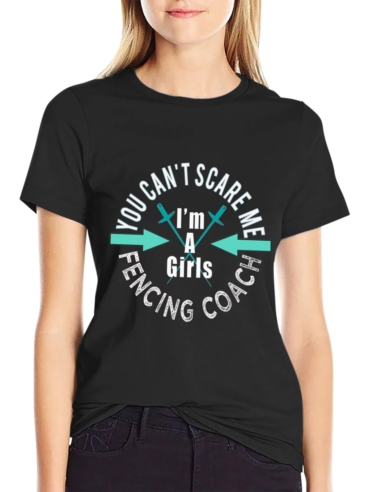 Funny Fencing Coach Girls T-Shirt