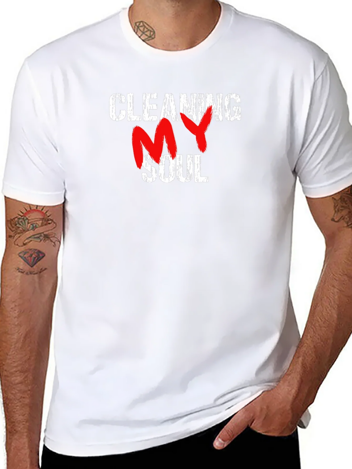 Cleaning My Soul T-Shirt - Grunge Style