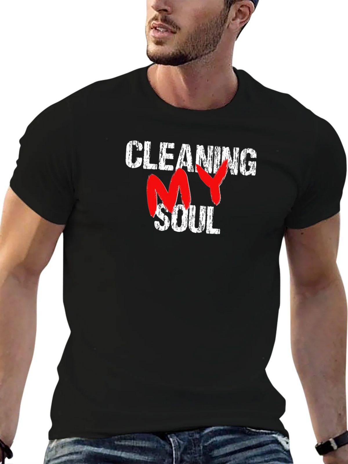Cleaning My Soul T-Shirt - Grunge Style