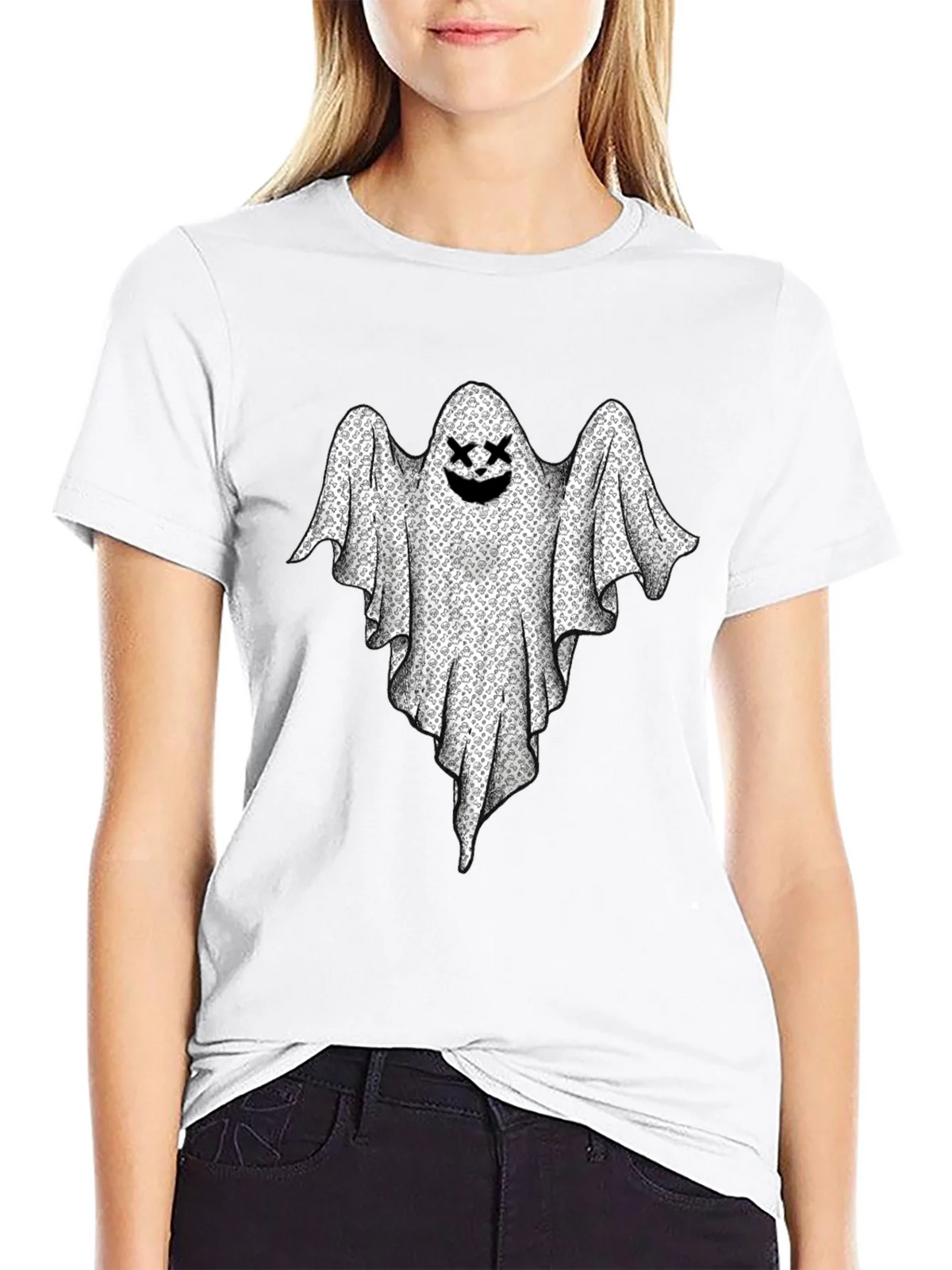 Ghost Graphic Black T-Shirt