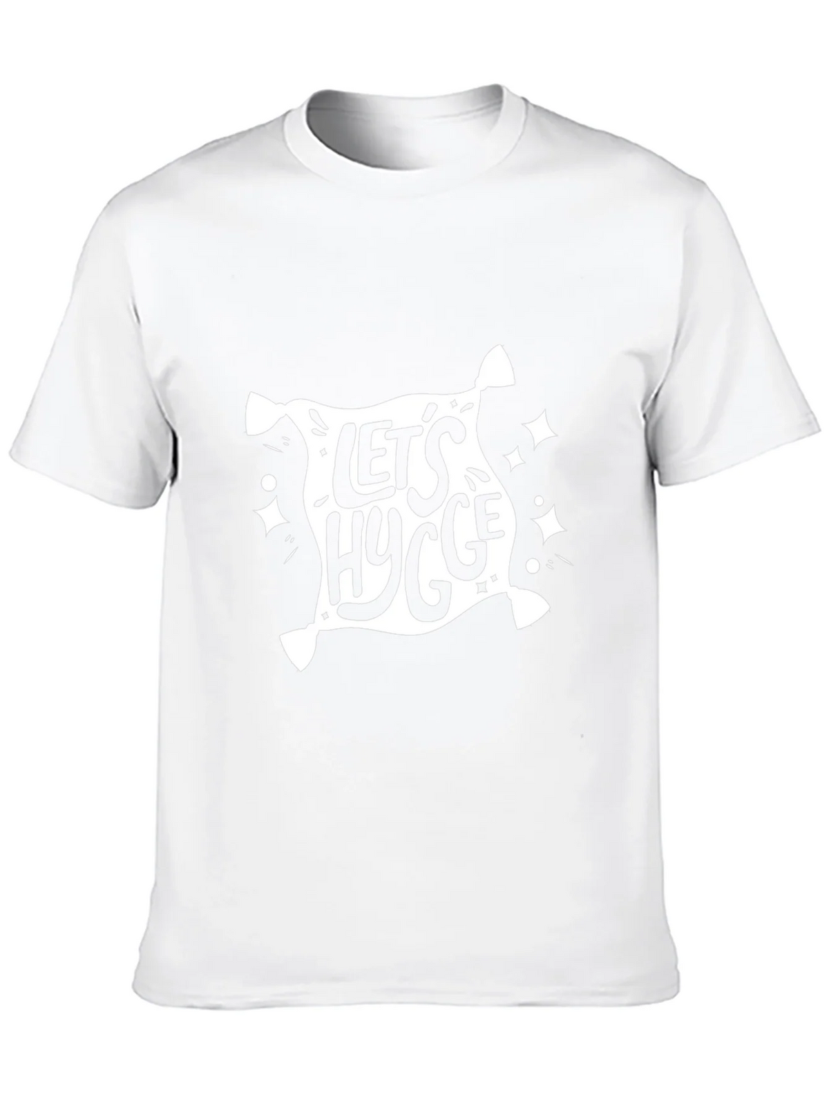 Lets Hygge Black Graphic Tee - Cozy & Stylish