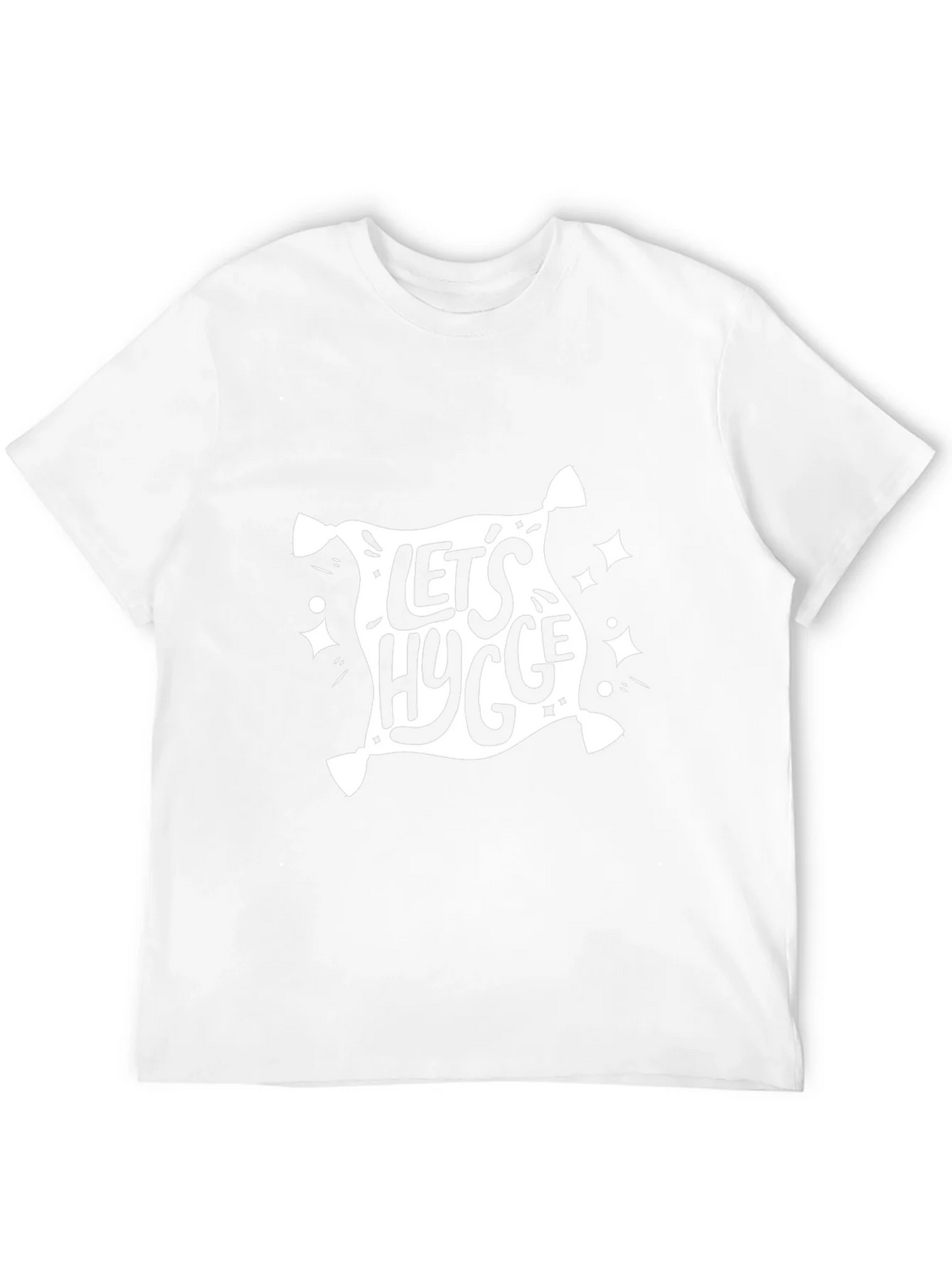 Lets Hygge Black Graphic Tee - Cozy & Stylish