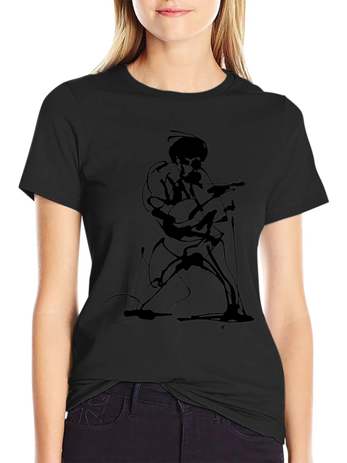 Abstract Guitarist Graphic Tee